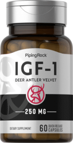 Terciopelo de cuerno de venado IGF-1, acelerador del crecimiento, 60 Cápsulas de liberación rápida