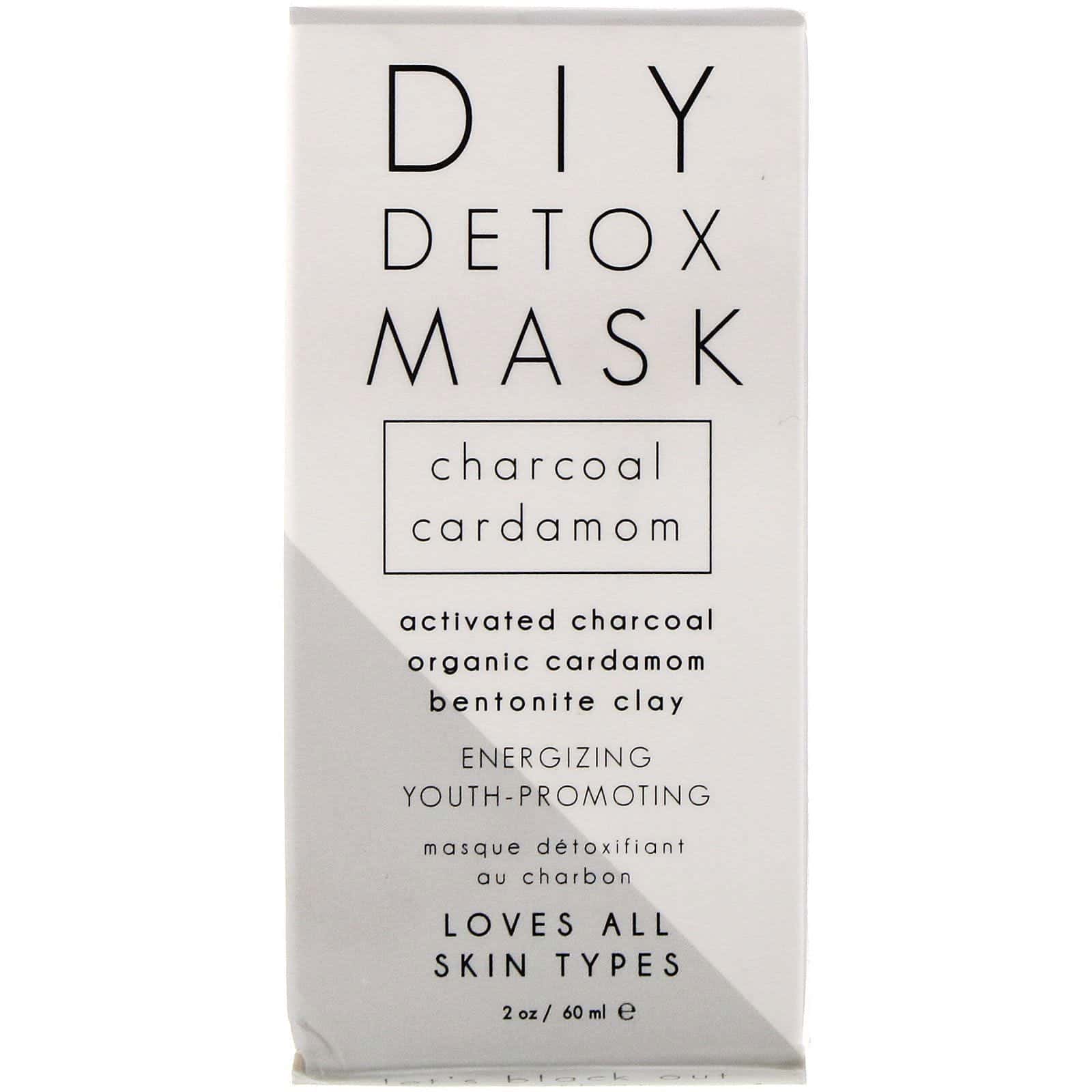 Honey Belle, Mascarilla desintoxicante para preparar en el hogar, Cardamomo y carbón vegetal, 60 ml (2 oz)