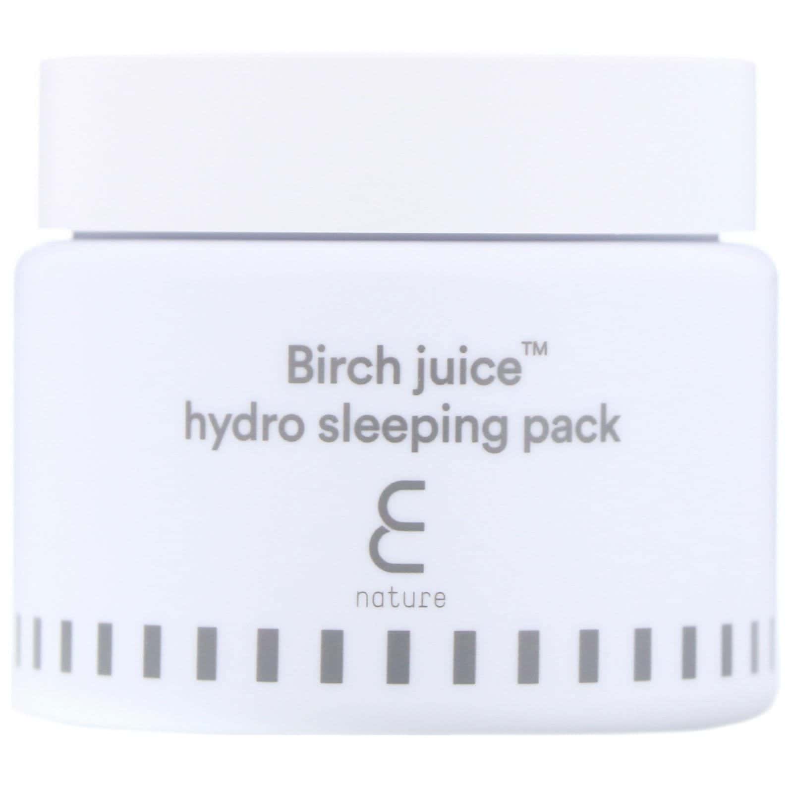 E-Nature, Birch Juice, Mascarilla nocturna hidratante, 75 ml (2,5 oz. líq.)