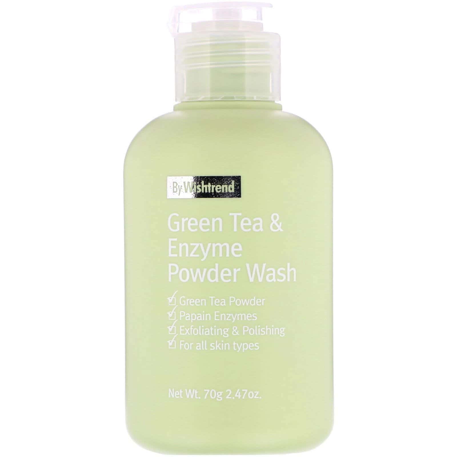 Wishtrend, Limpiador con té verde y polvo enzimático, 2,47 oz (70 g)