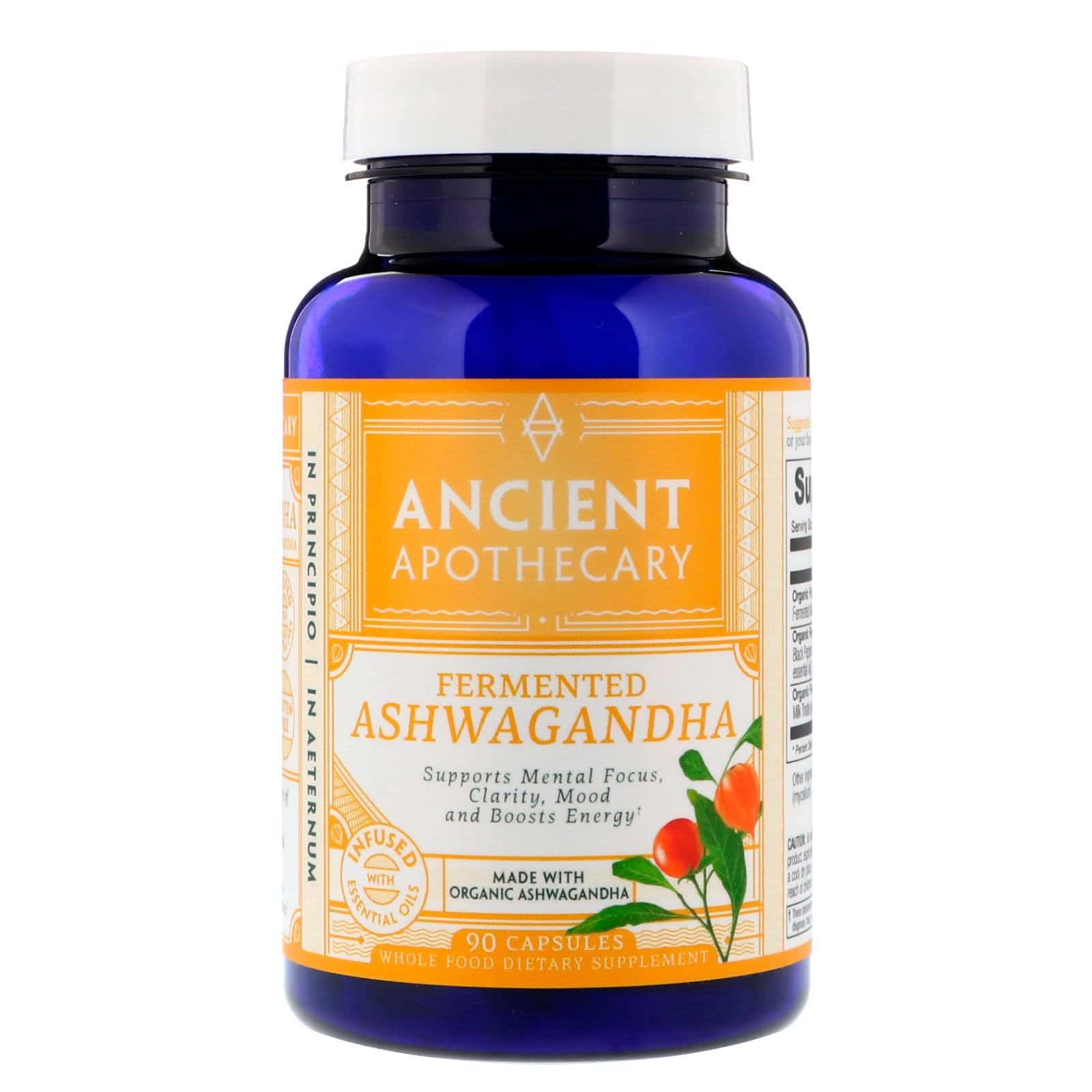 Ancient Apothecary, Ashwagandha fermentada, 90 cápsulas
