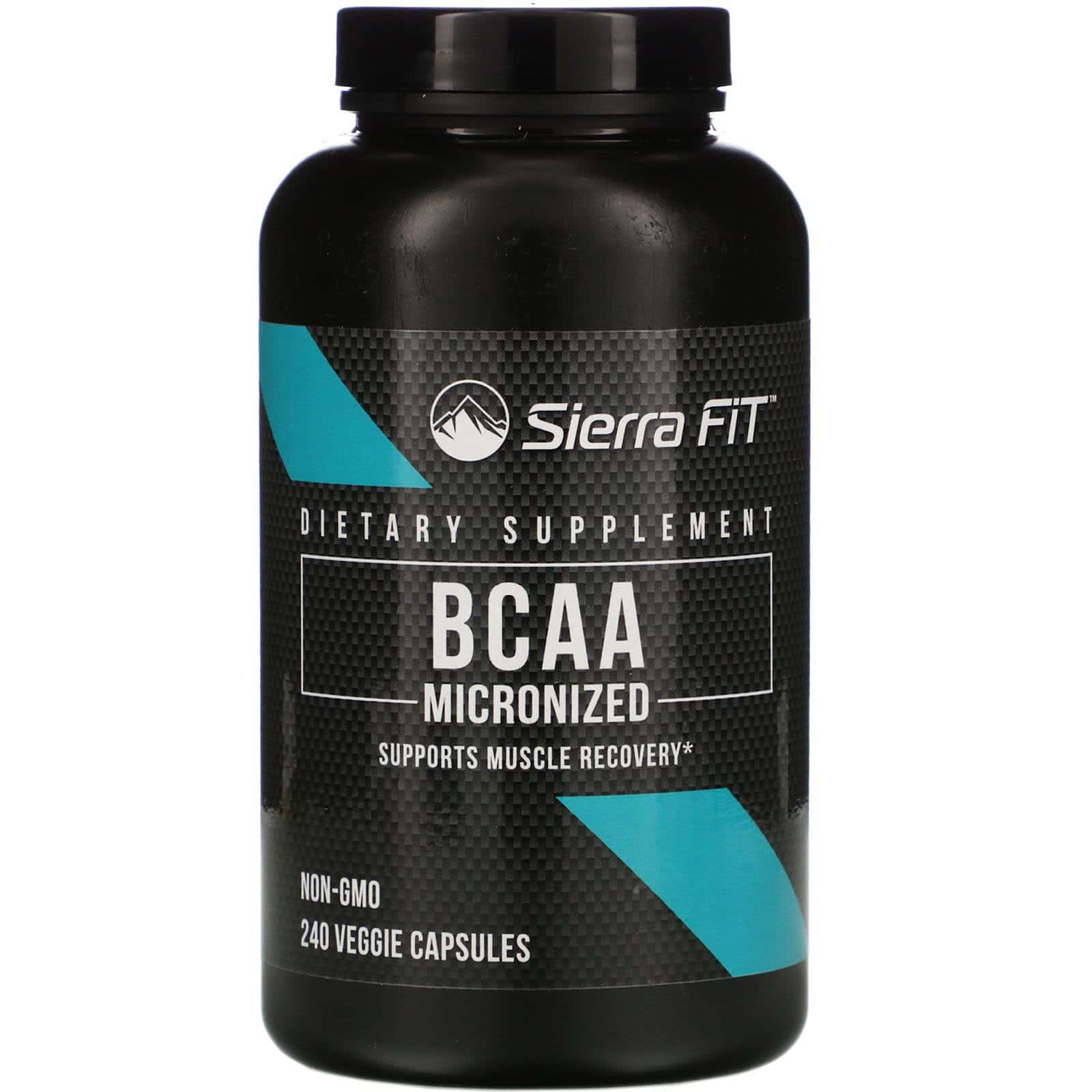 Sierra Fit, BCAA micronizados, Aminoácidos de cadena ramificada, 500 mg, 240 cápsulas vegetales