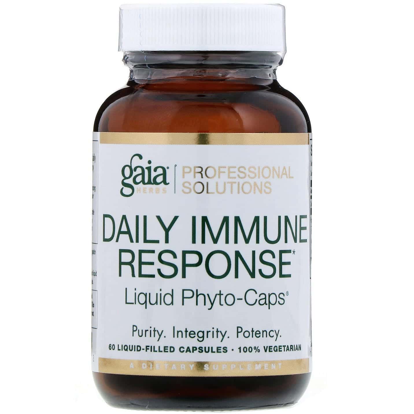 Gaia Herbs Professional Solutions, Respuesta inmunitaria diaria, 60 cápsulas con relleno líquido