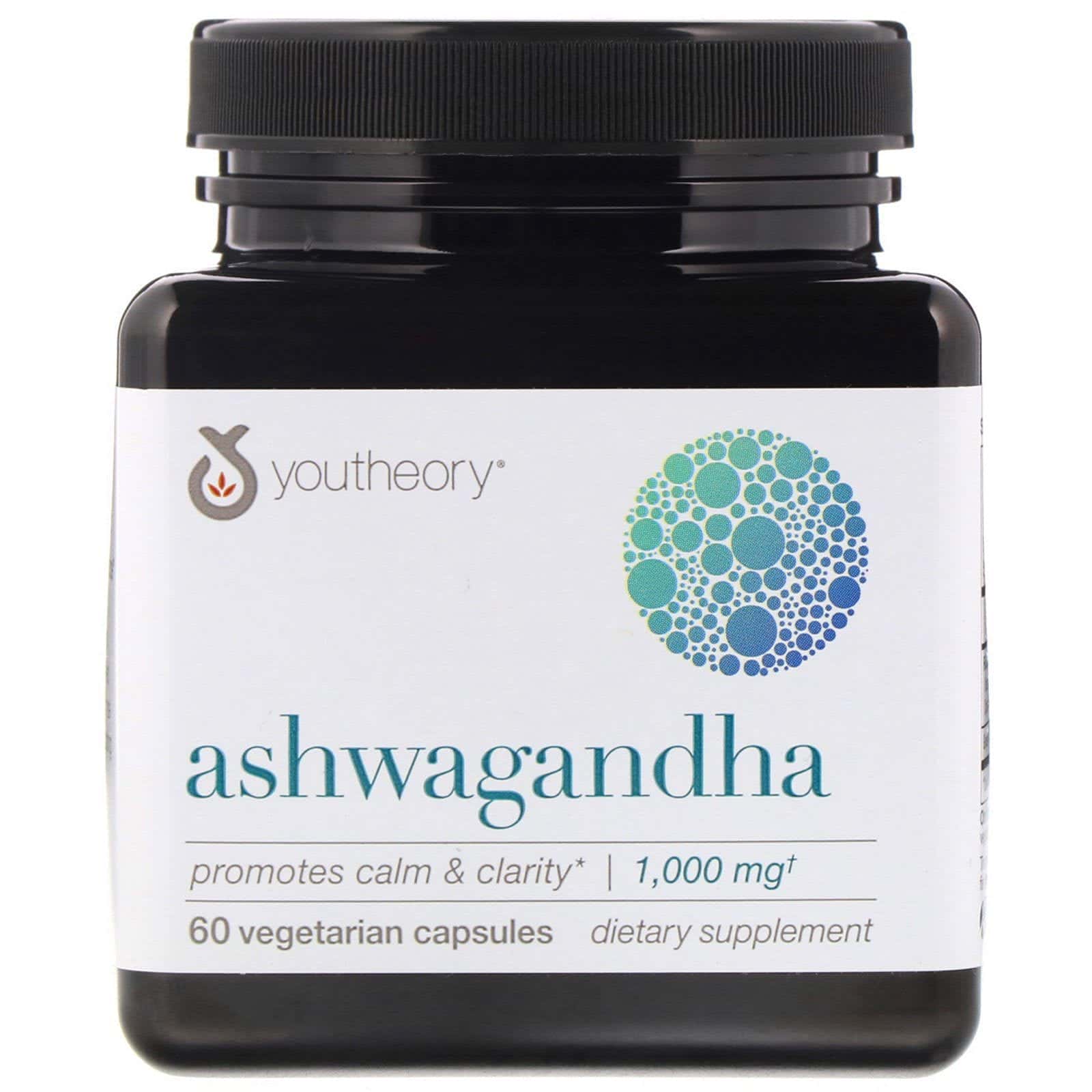 Youtheory, Ashwagandha, 1,000 mg, 60 Vegetarian Capsules