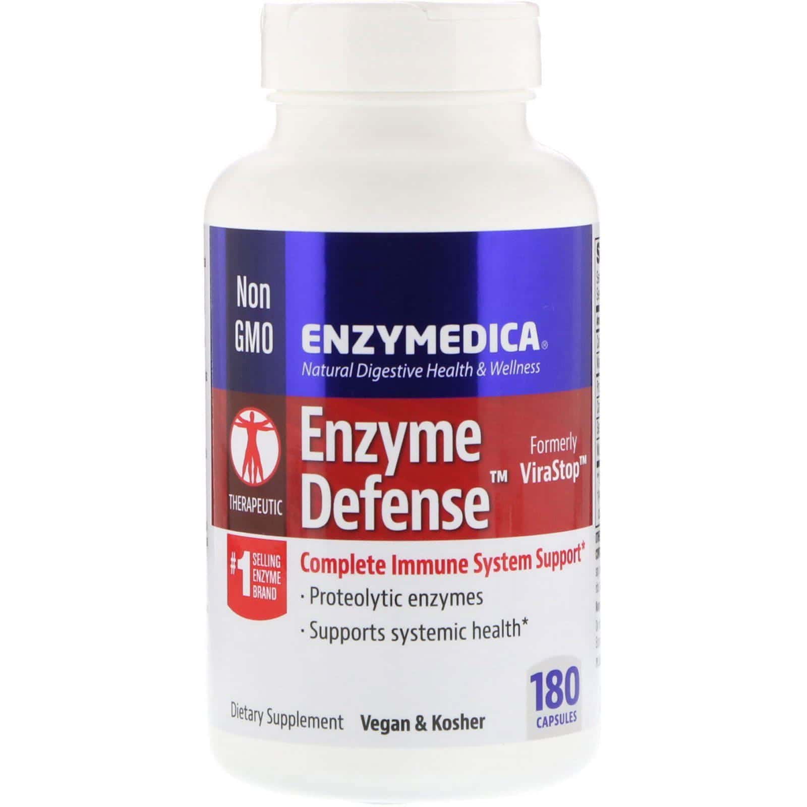 Enzymedica, Defensa con enzimas, 180 cápsulas