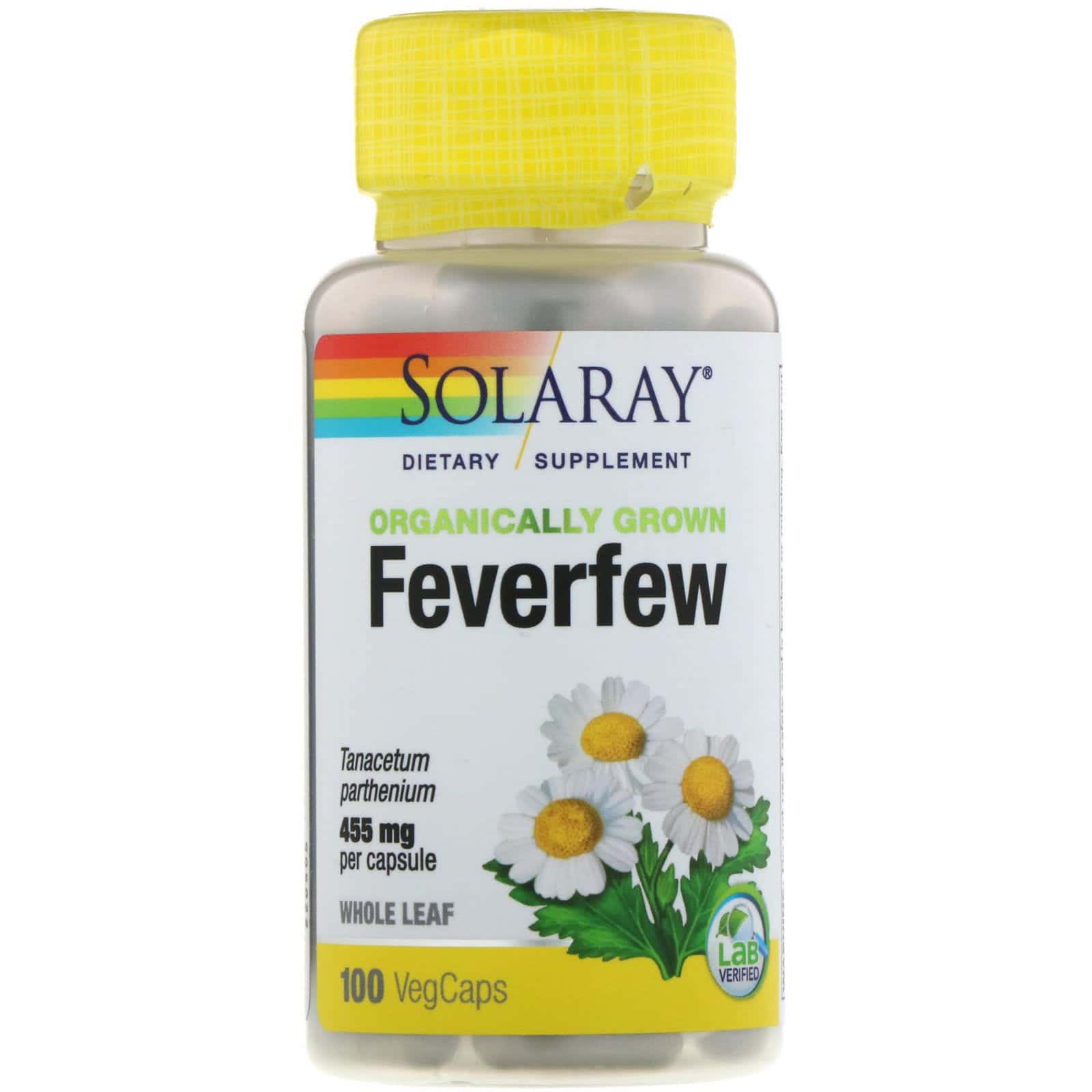 Solaray, Hierba santa de cultivo orgánico, 455 mg, 100 cápsulas vegetales