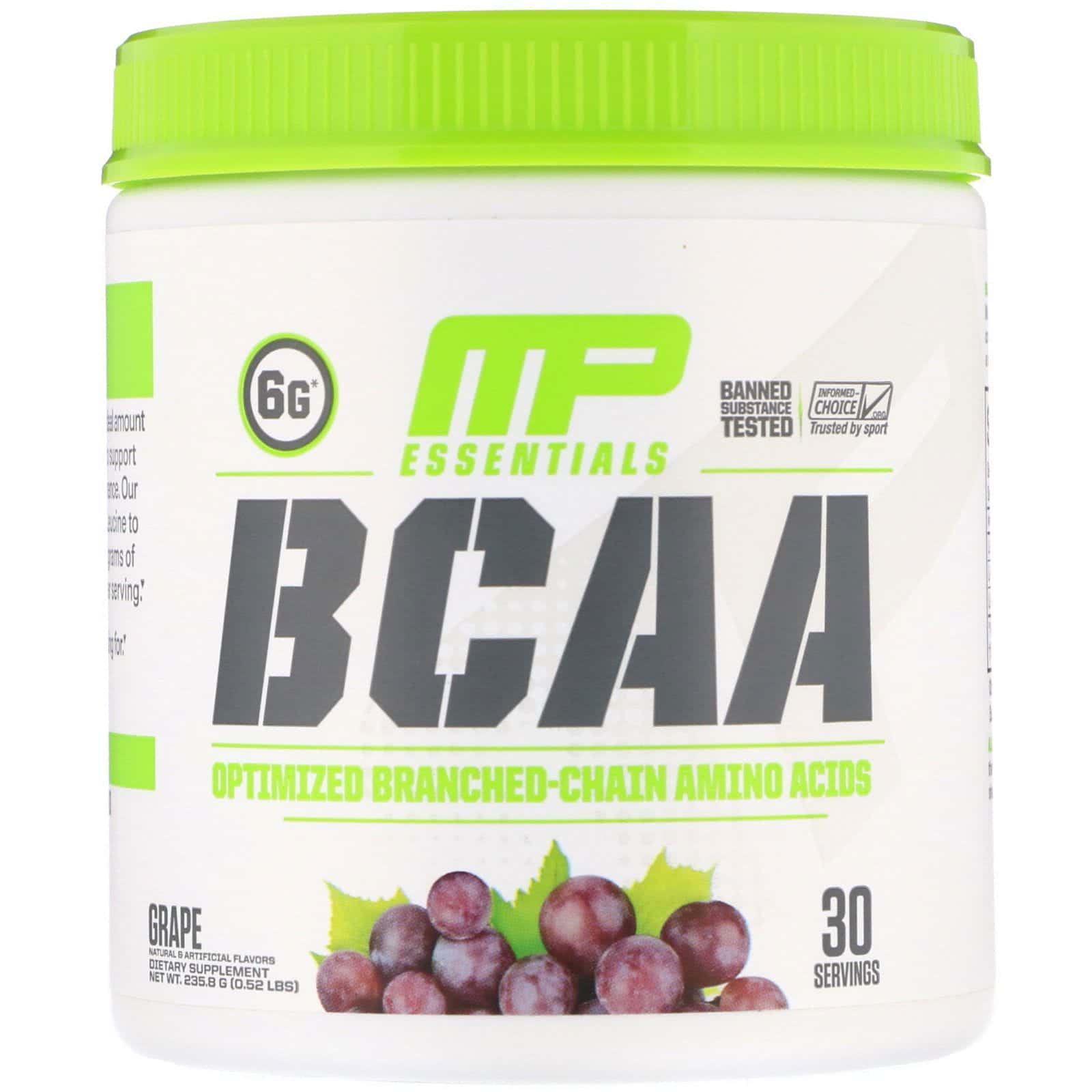 MusclePharm, Essentials, BCAA, Grape, 0.52 lb (235.8 g)