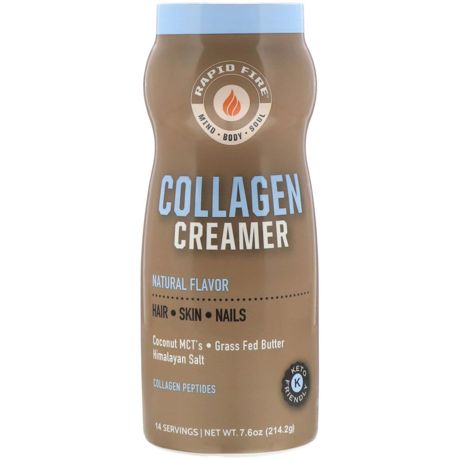 RAPIDFIRE, Crema de colágeno, Sabor natural, 214,2 g (7,6 oz)