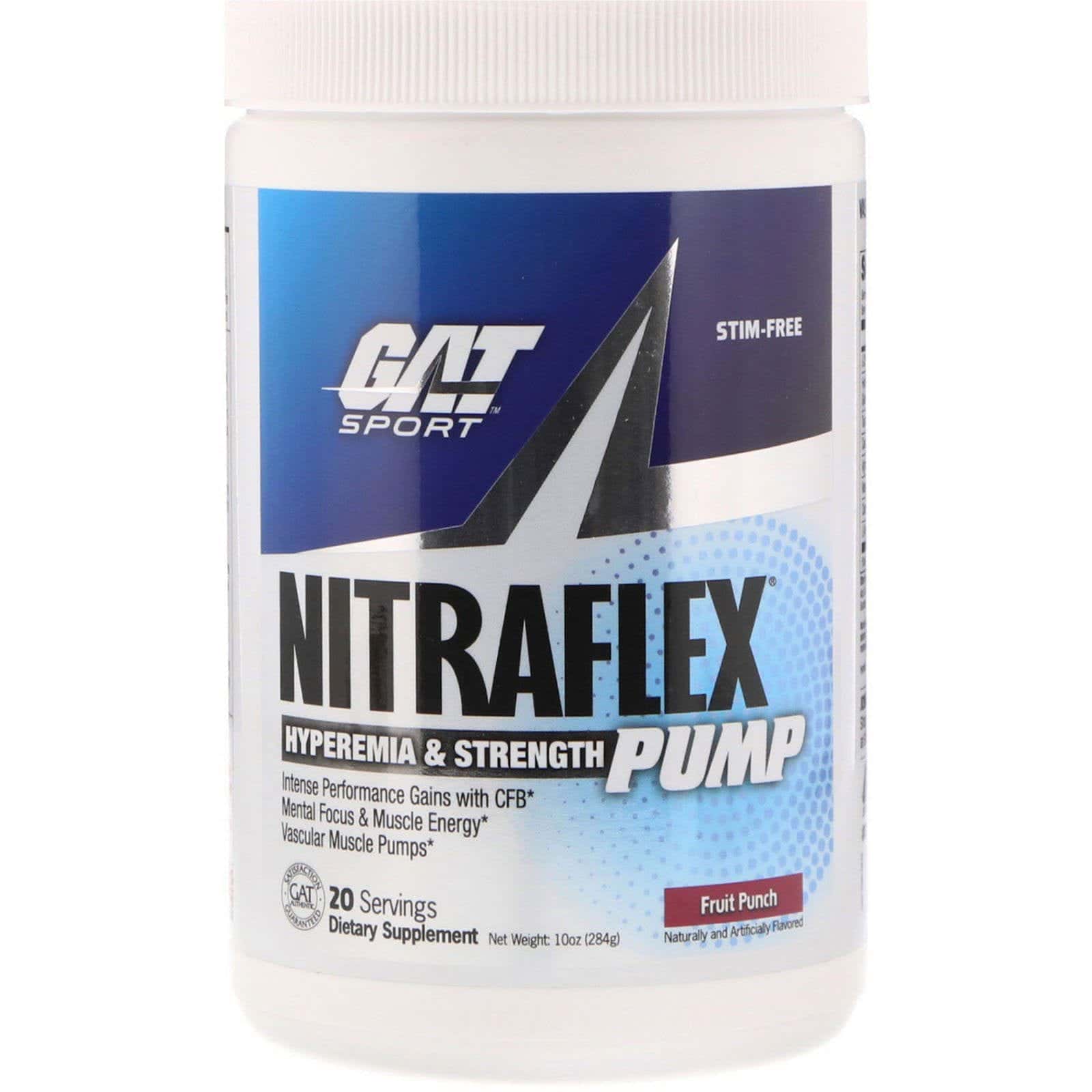 GAT, Nitraflex Pump, ponche de frutas, 10 oz (284 g)