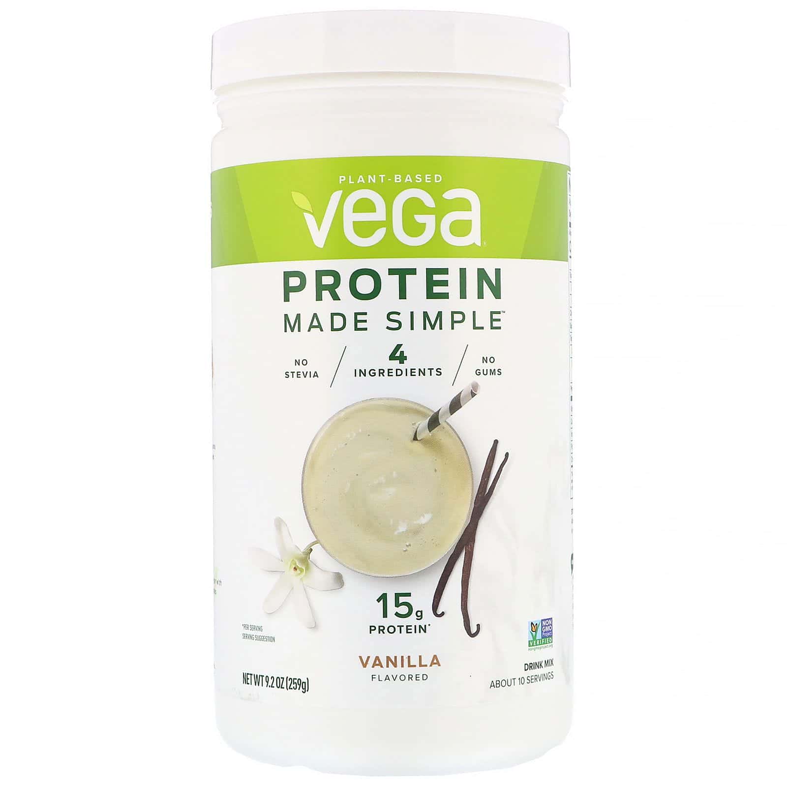 Vega, Protein Made Simple, proteína, sabor a vainilla, 259 g (9,2 oz)