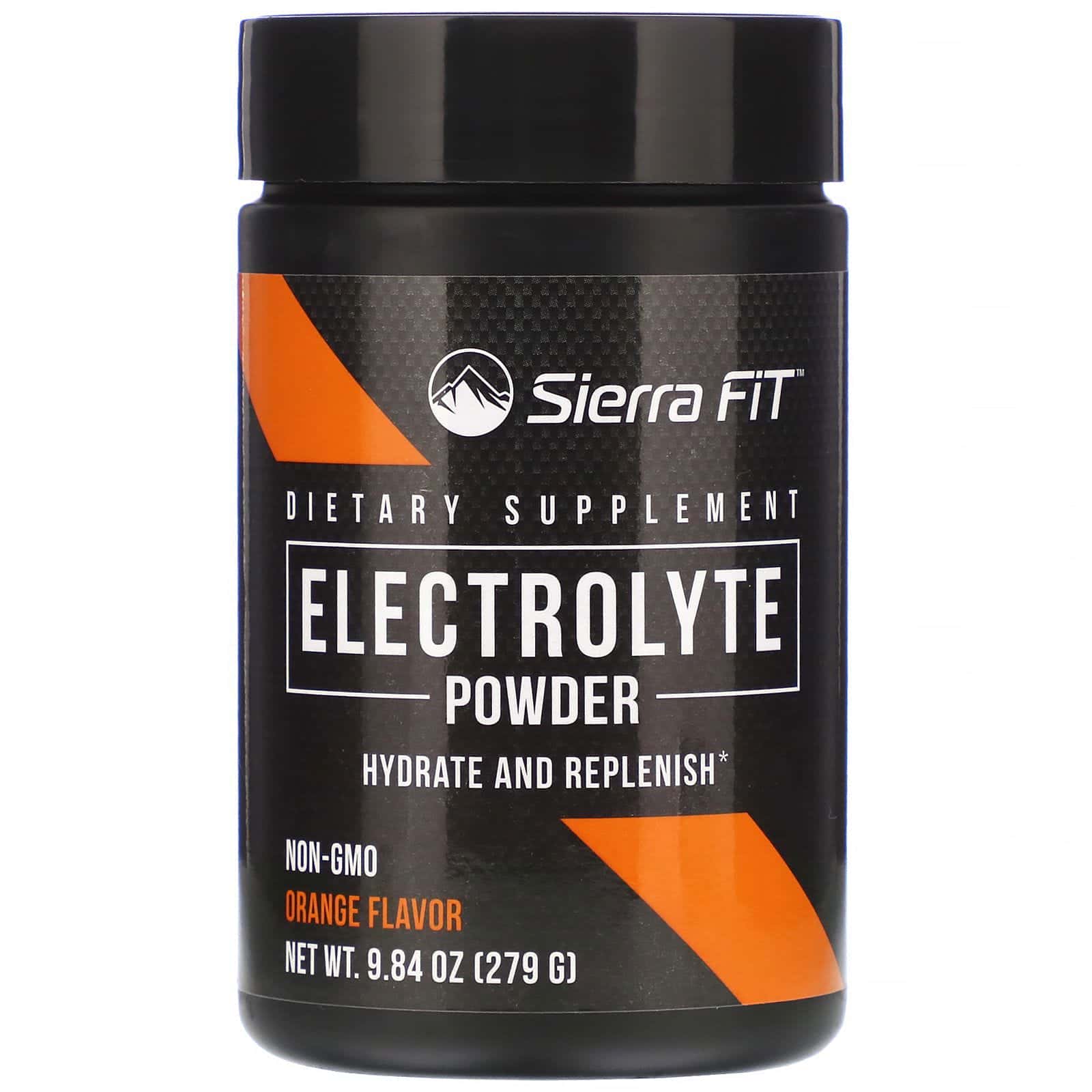 Sierra Fit, Polvo con electrolitos, Sin calorías, Naranja, 279 g (9,84 oz)
