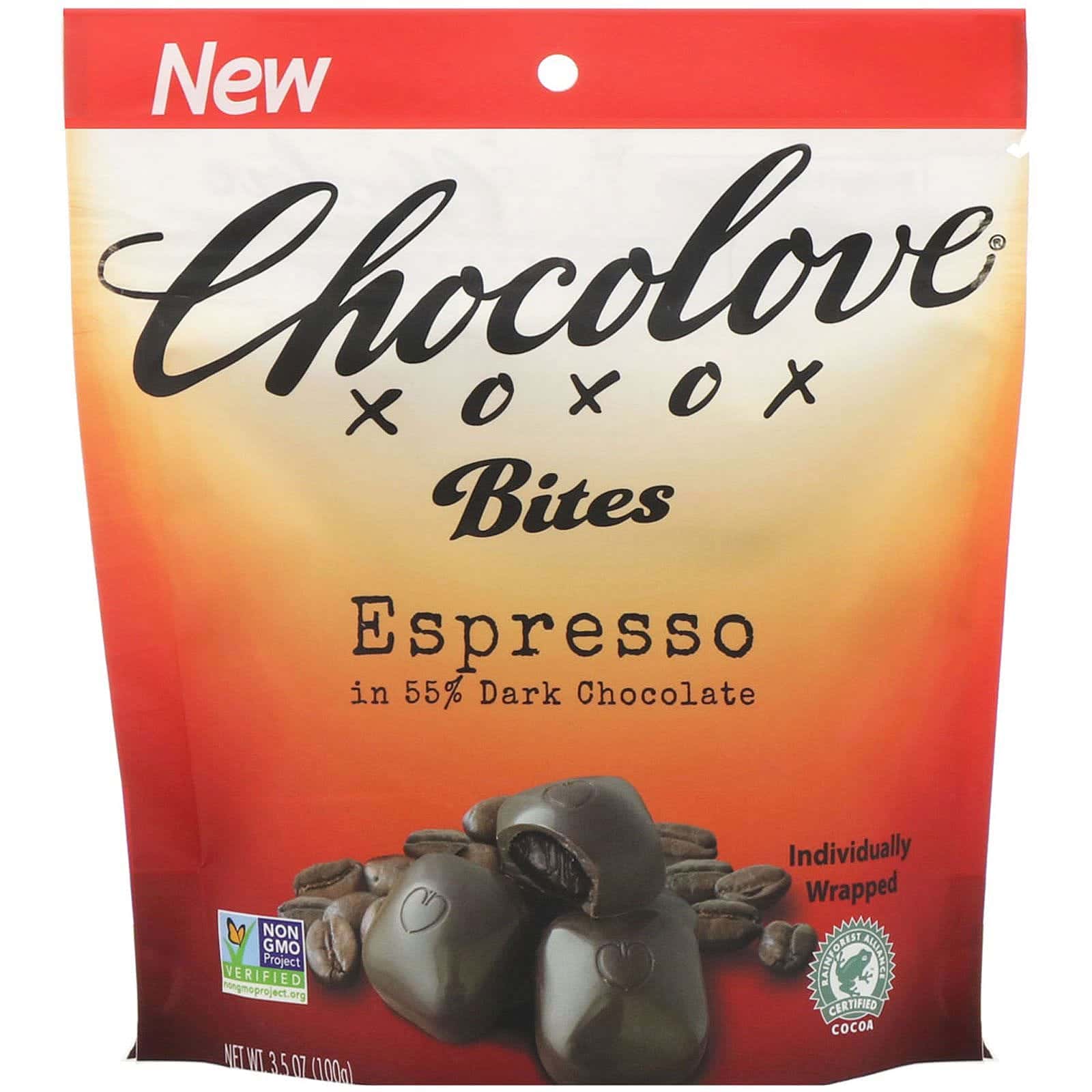 Chocolove, Bocadillos, Espresso, 100 g (3,5 oz)