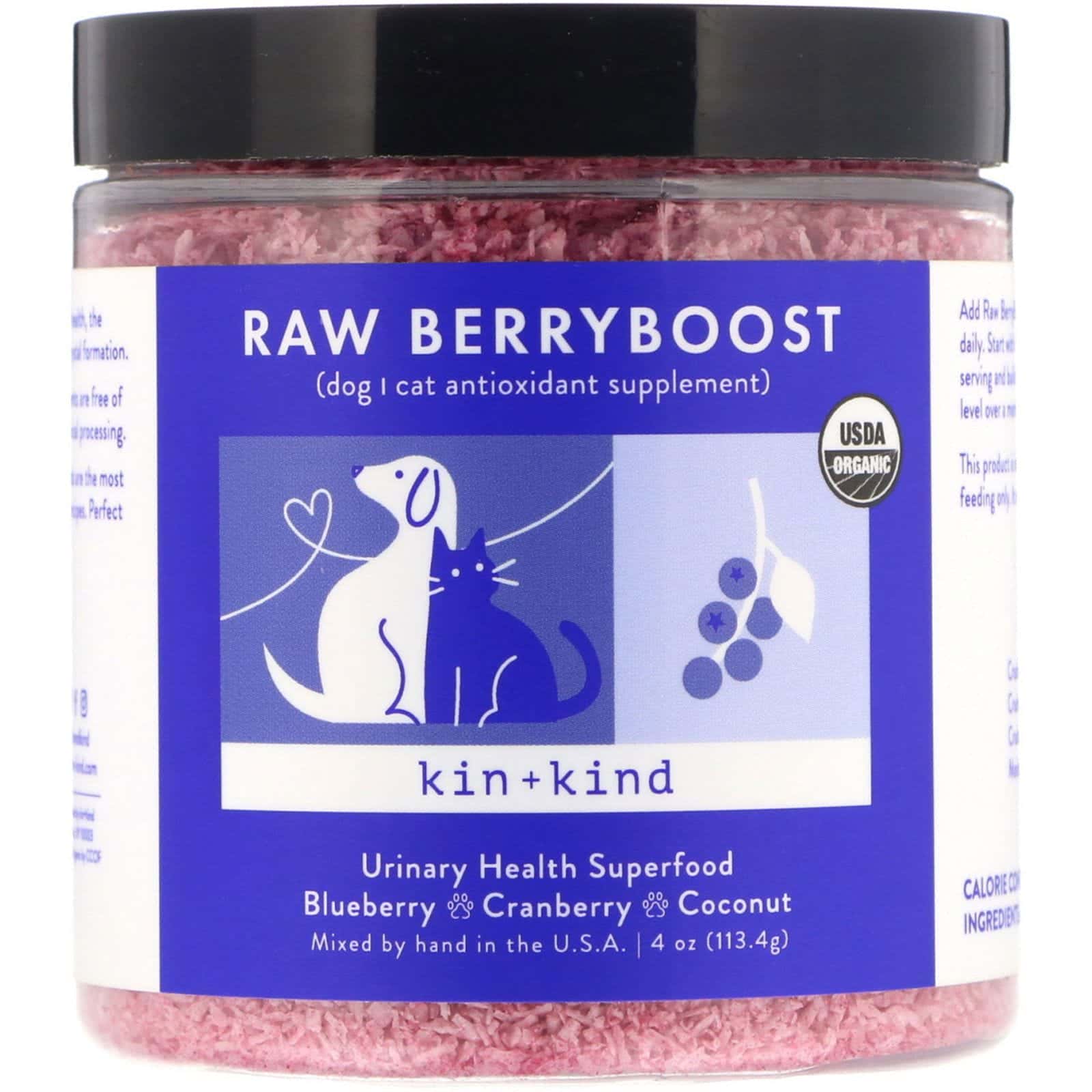 Kin+Kind, Potenciador con bayas crudas, Superalimento para la salud urinaria, 113,4 g (4 oz)