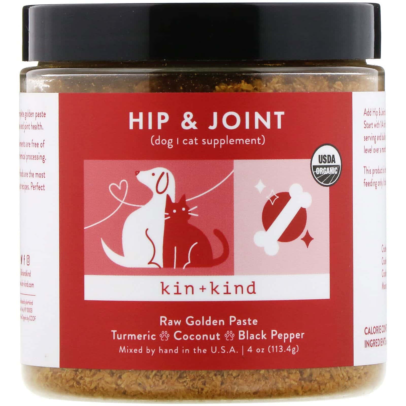 Kin+Kind, Caderas y articulaciones, Pasta dorada cruda, 113,4 g (4 oz)