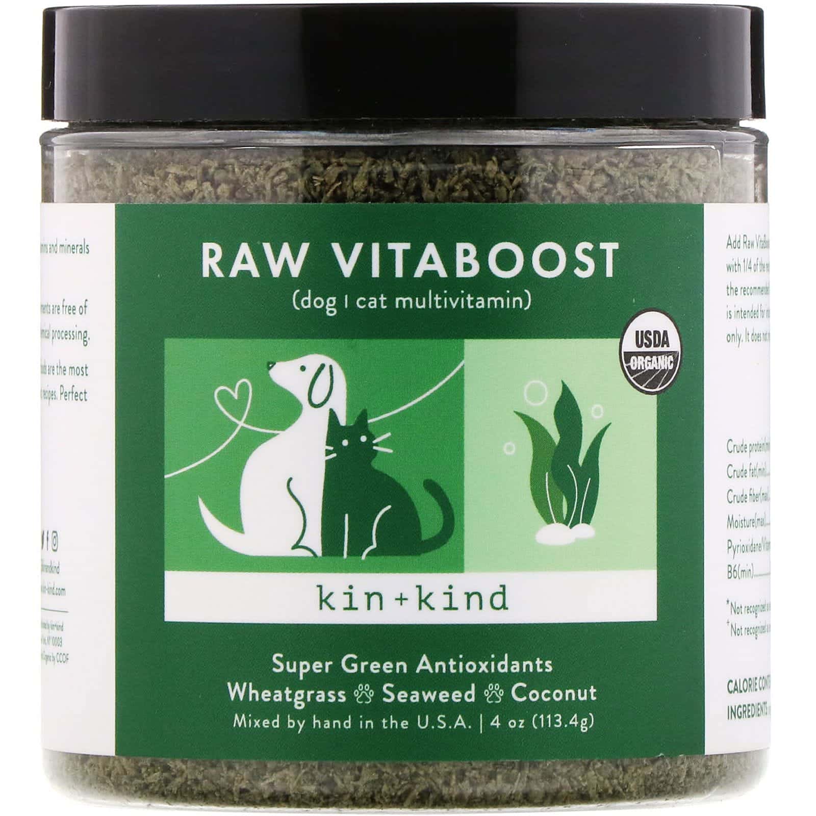 Kin+Kind, VitaBoost crudo, Antioxidantes súper ecológicos, 113,4 g (4 oz)