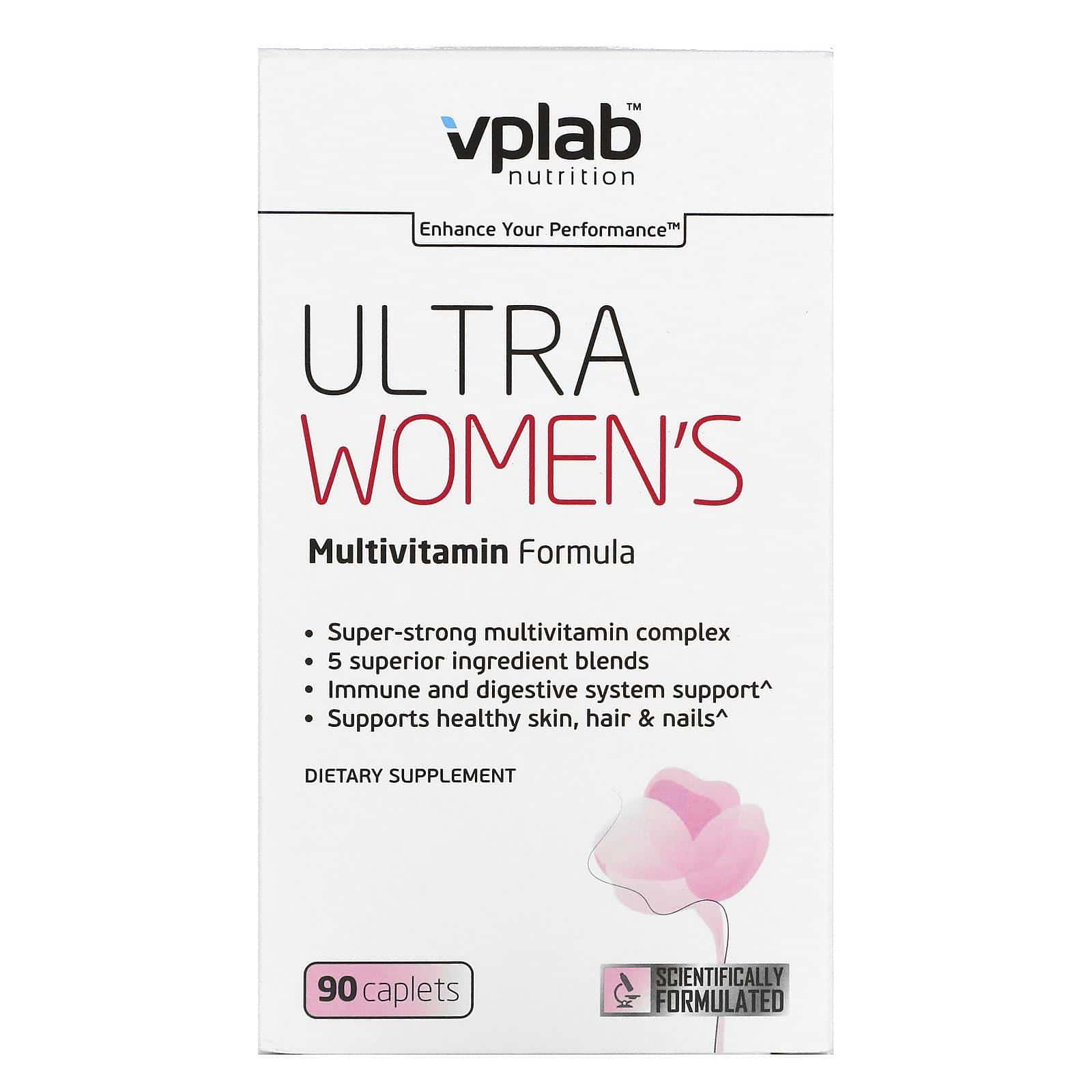 Vplab, Ultra Women’s Multivitamin Formula, 90 Caplets