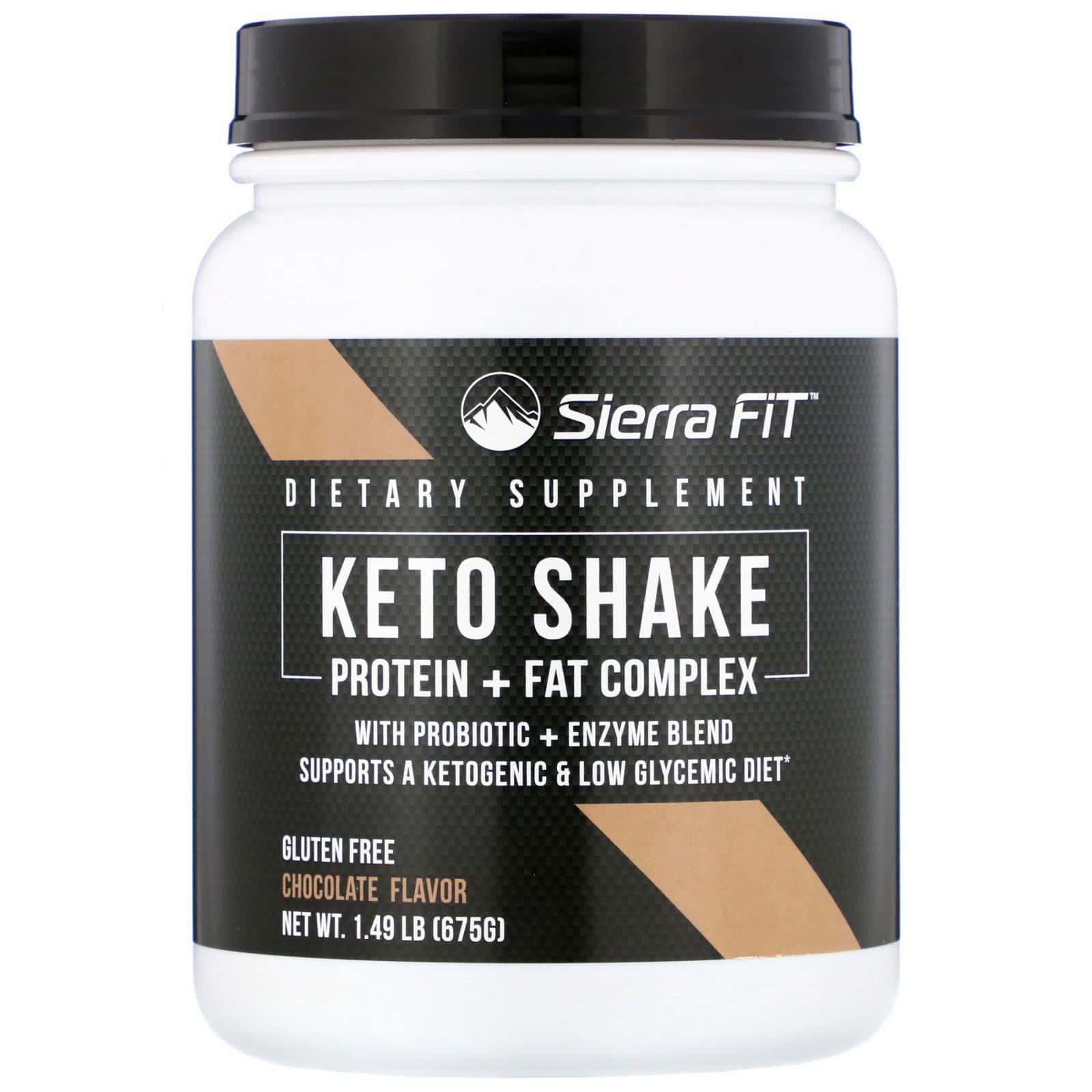 Sierra Fit, Batido para dietas cetogénicas, Chocolate, 675 g (1,49 lb)