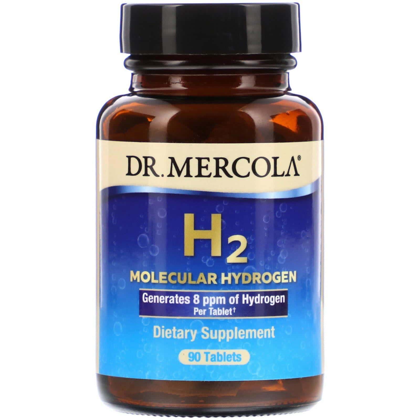 Dr. Mercola, Hidrógeno molecular H2, 90 comprimidos