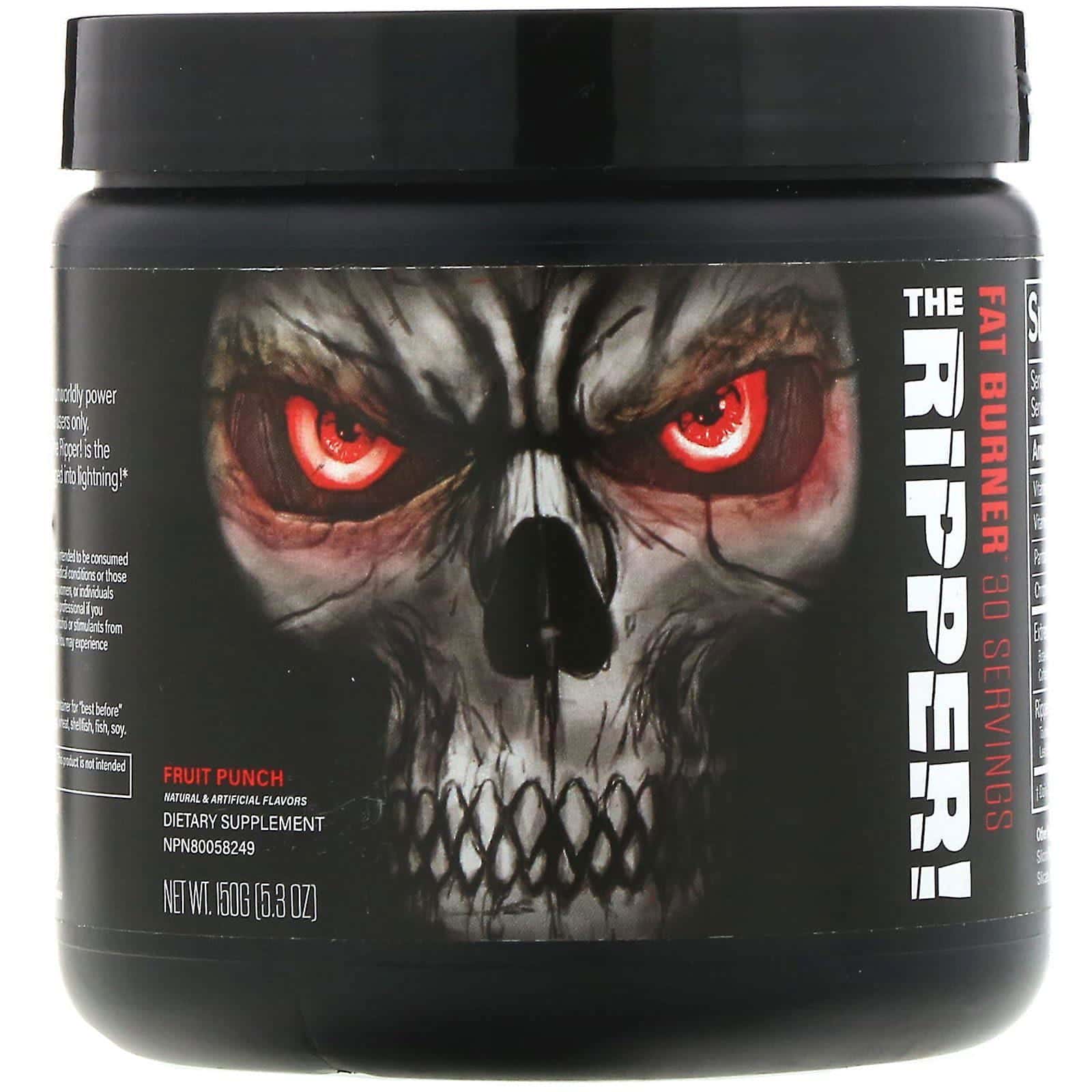JNX Sports, The Ripper, quemador de grasas, ponche de frutas, 150 g (5,3 oz)