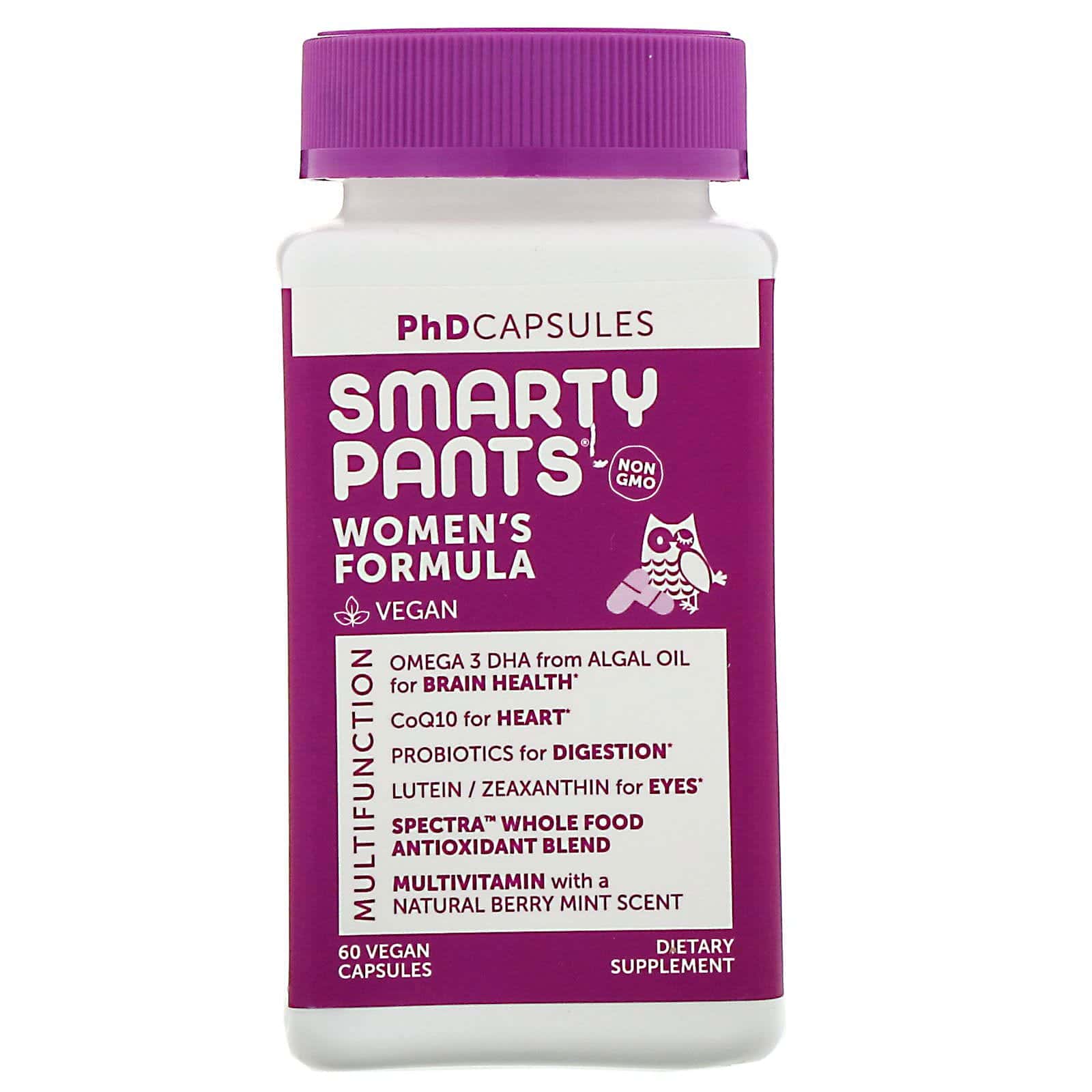 SmartyPants, Doctorado - Cápsulas, Fórmula para mujeres, 60 cápsulas veganas