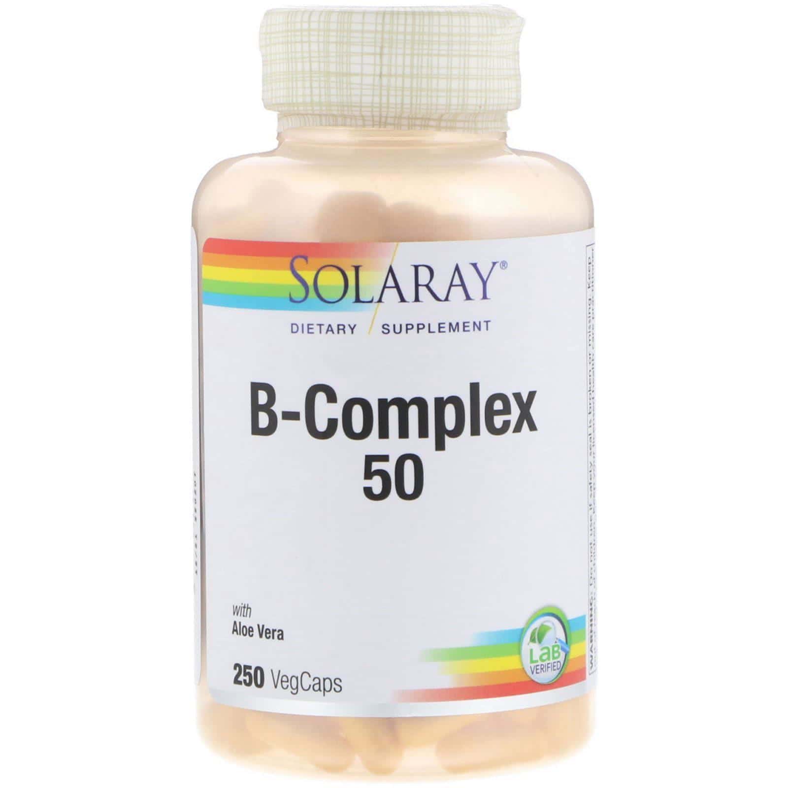 Solaray, Complejo B, 250 cápsulas vegetales