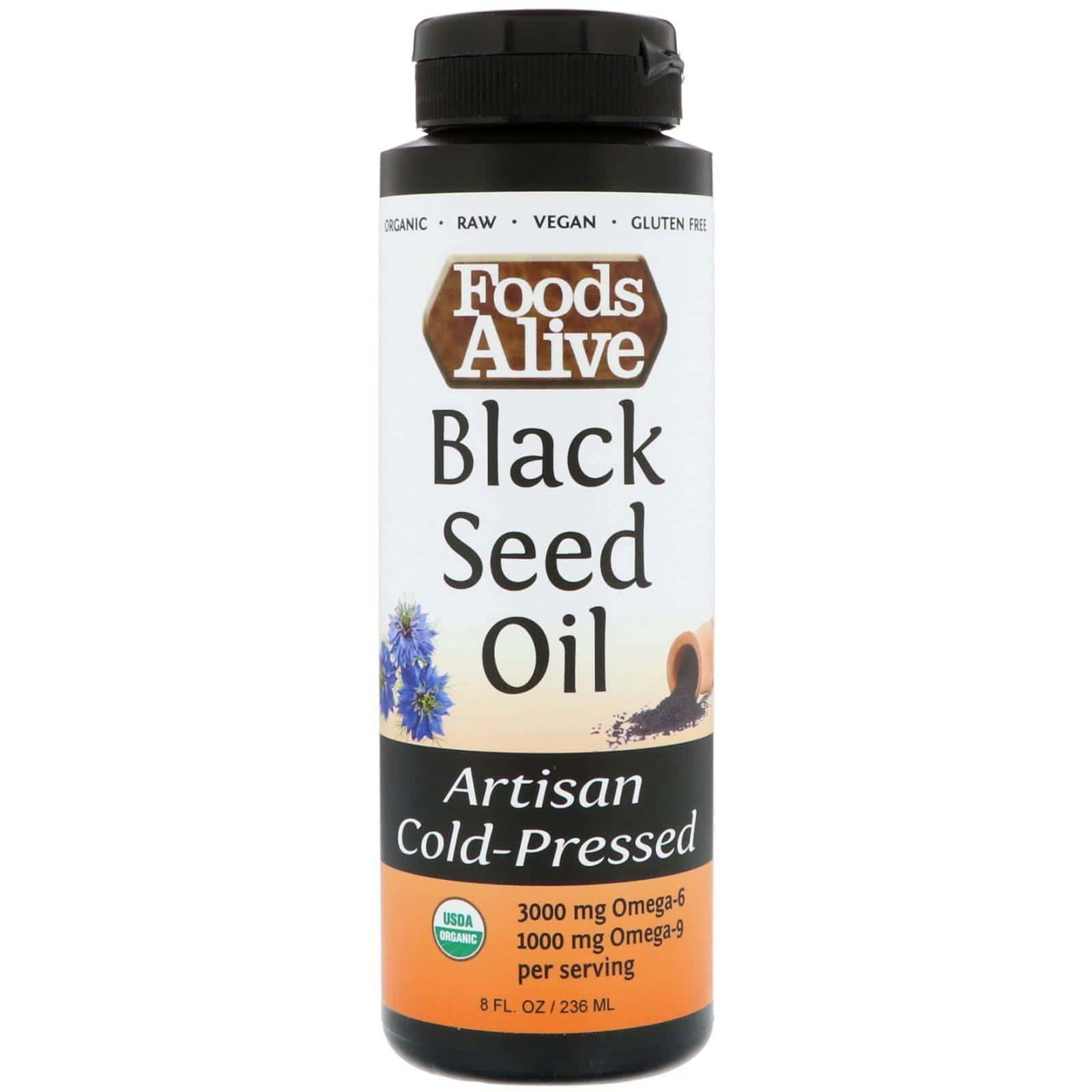 Foods Alive, Artisan Cold-Pressed, Organic Black Seed Oil, 8 fl oz (236 ml)