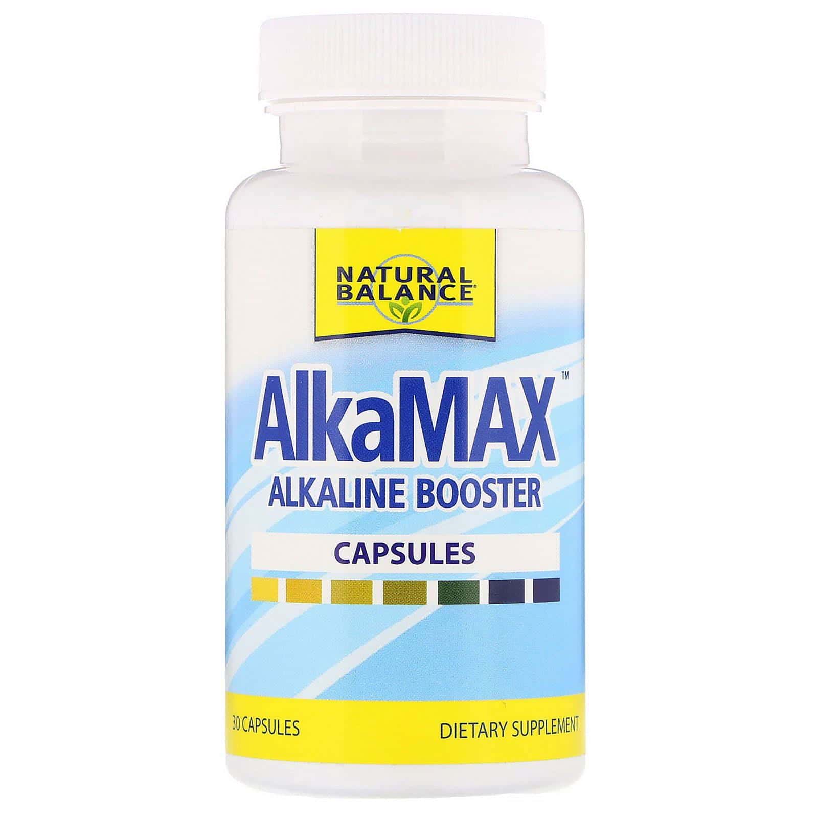 Natural Balance, AlkaMax, potenciador alcalino, 30 cápsulas