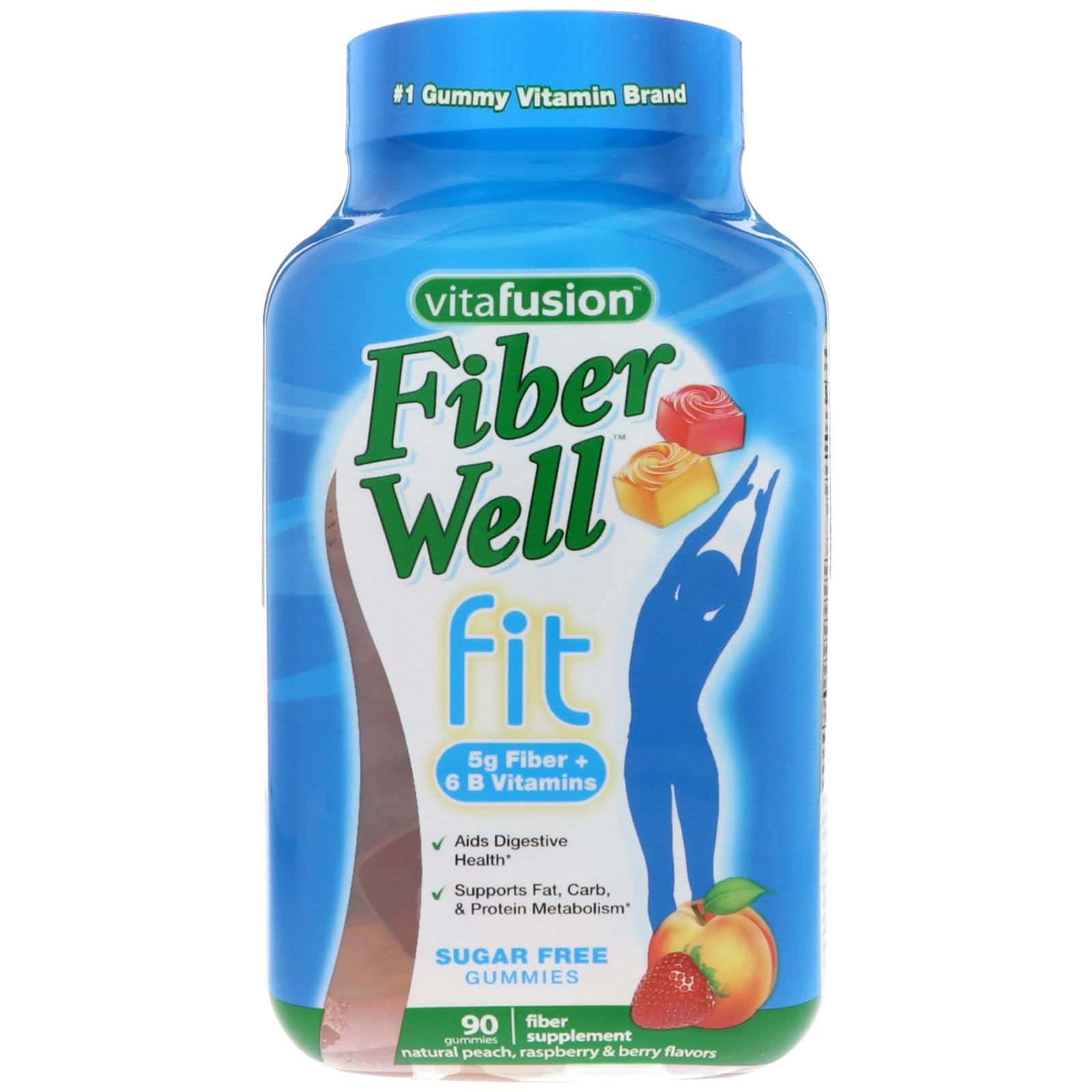 VitaFusion, Vitaminas FiberWell Fit, 90 gomitas