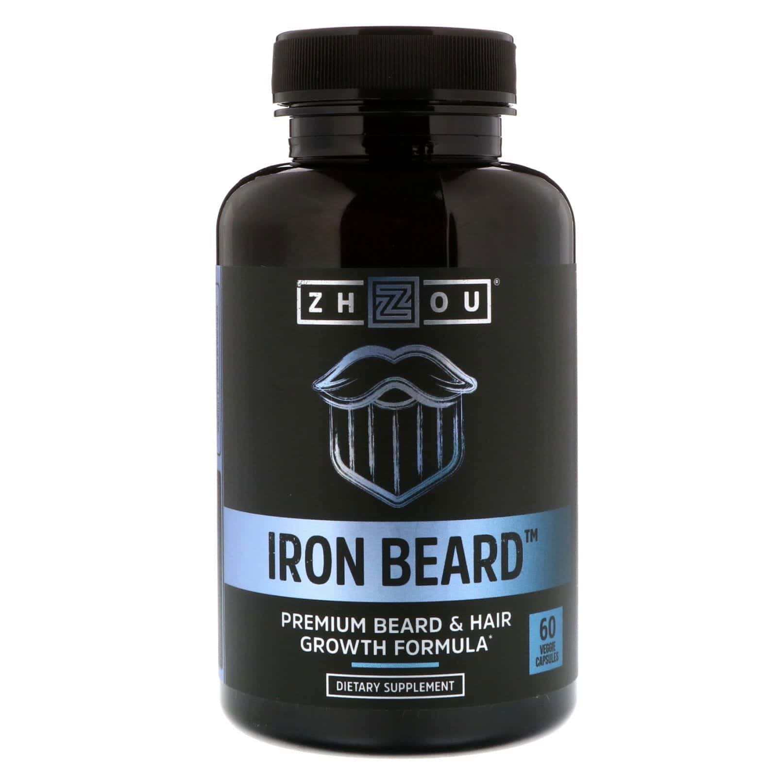 Zhou Nutrition, Barba de hierro, 60 cápsulas vegetales