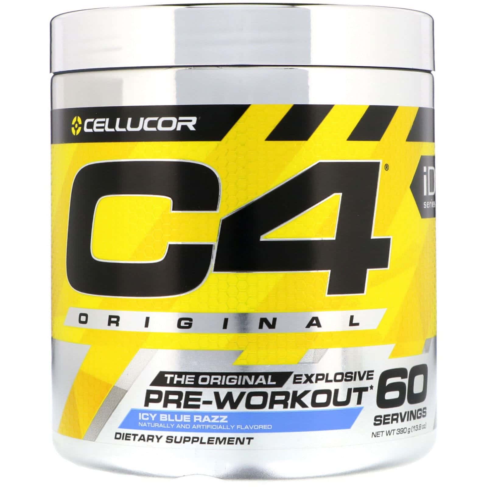 Cellucor, Explosivo Original C4, preentrenamiento, Blue Razz helado, 13.8 oz (390 g)