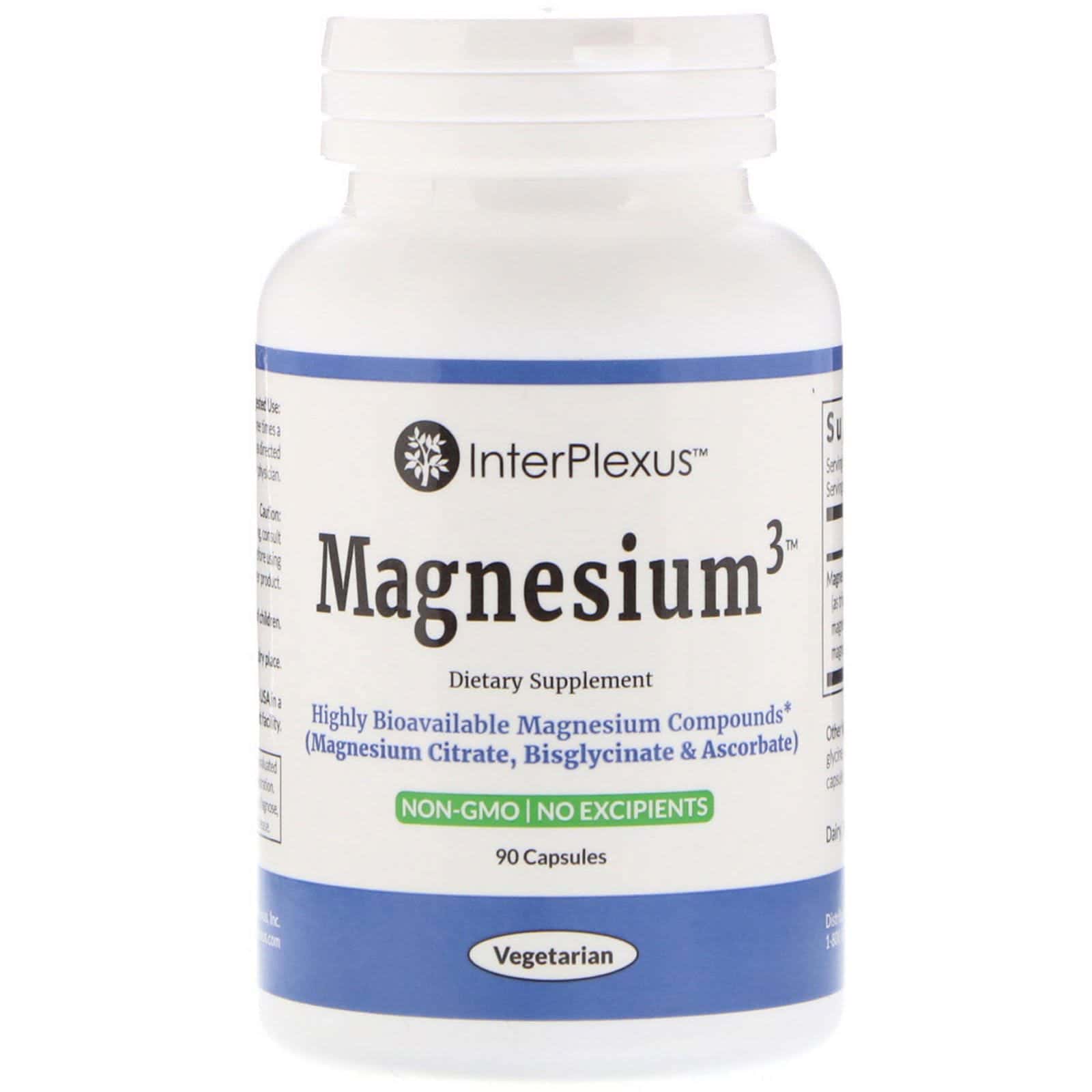 InterPlexus, Magnesium3, 90 cápsulas