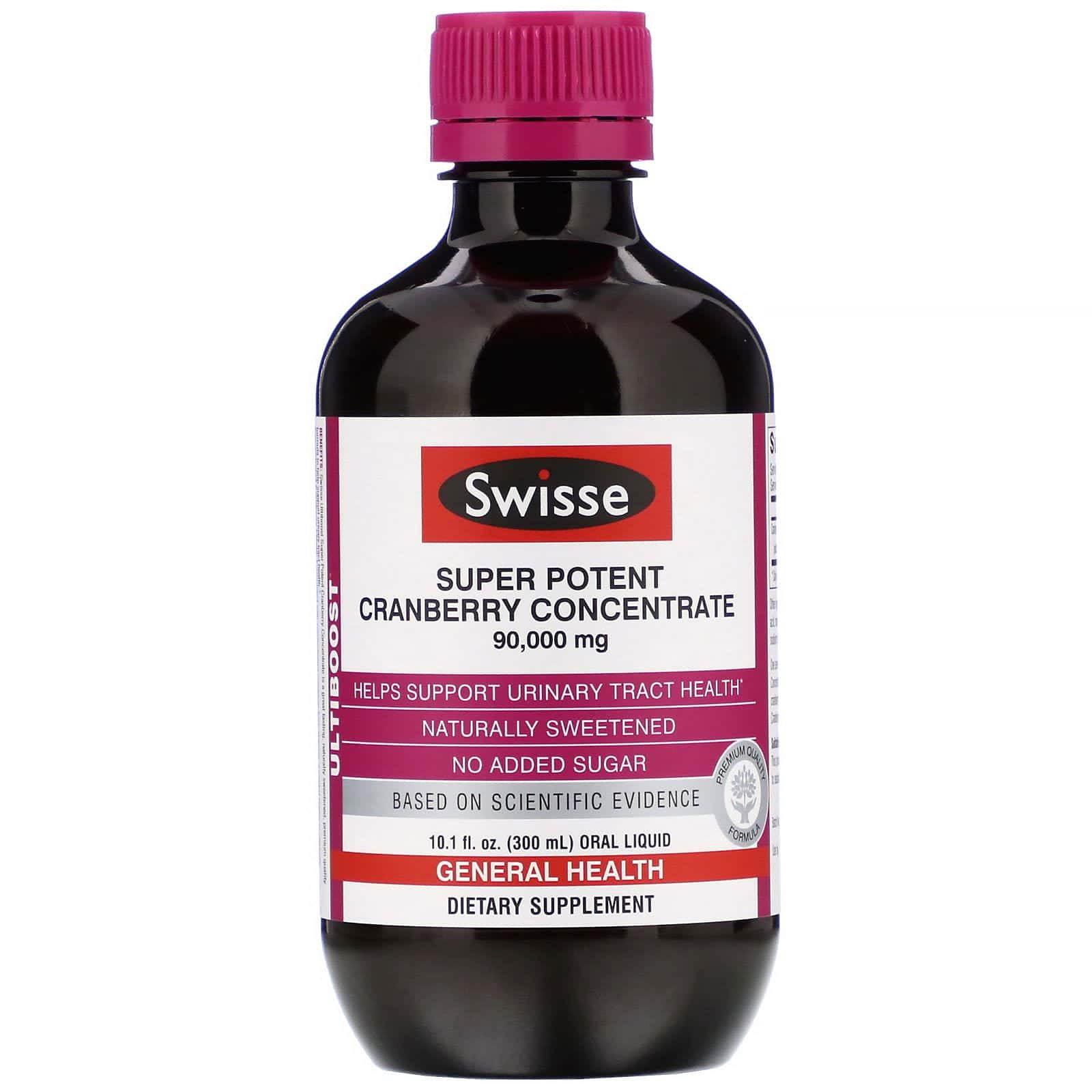Swisse, Ultiboost, Concentrado superpotente de arándano rojo, 90.000 mg, 300 ml (10,1 oz. líq.)