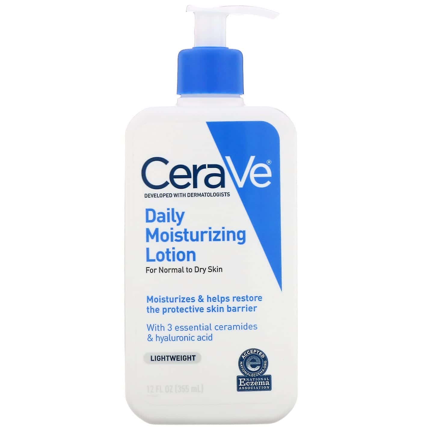 CeraVe, Loción humectante de uso diario, ligera, 355 ml (12 oz. líq.)