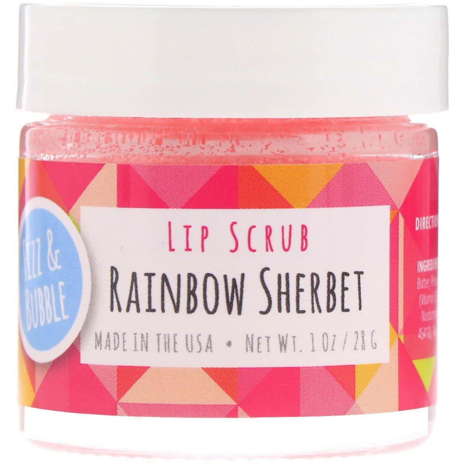 Fizz & Bubble, Exfoliante labial, Sorbete de arco iris, 28 g (1 oz)