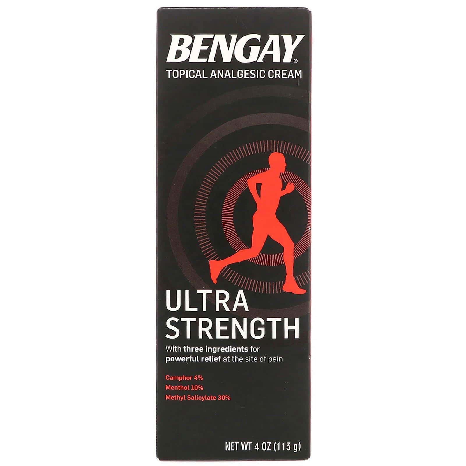 Bengay, Crema analgésica tópica, ultra fuerza, 4 oz (113 g)