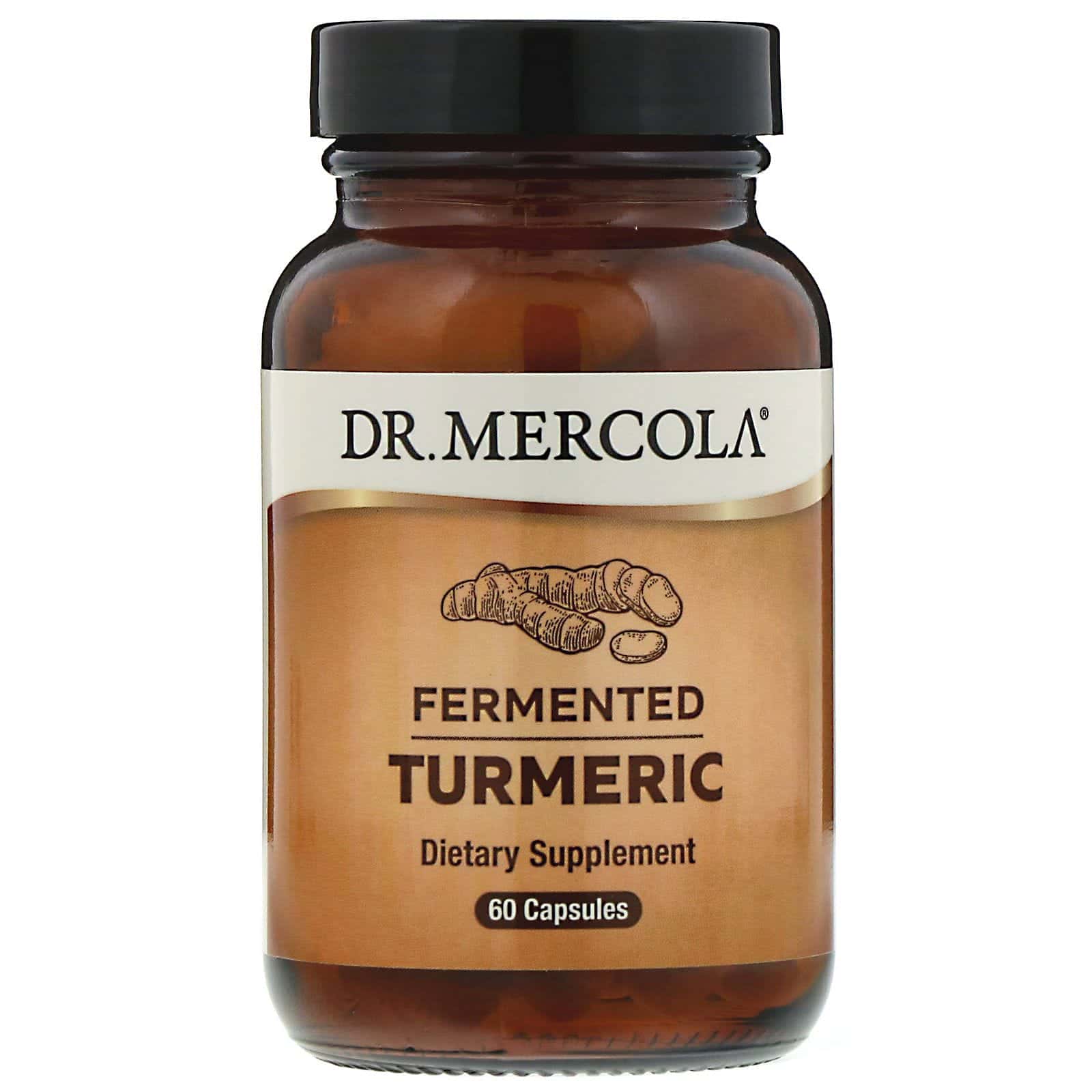 Dr. Mercola, Cúrcuma fermentada, 60 cápsulas