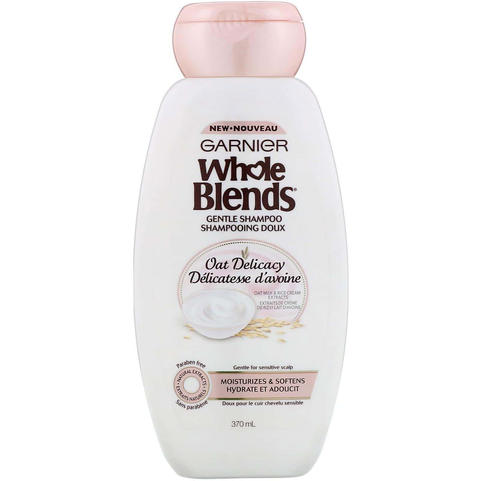 Garnier, Whole Blends, Champú suave Oat Delicacy, Avena deliciosa, 370 ml (12,5 oz. líq.)