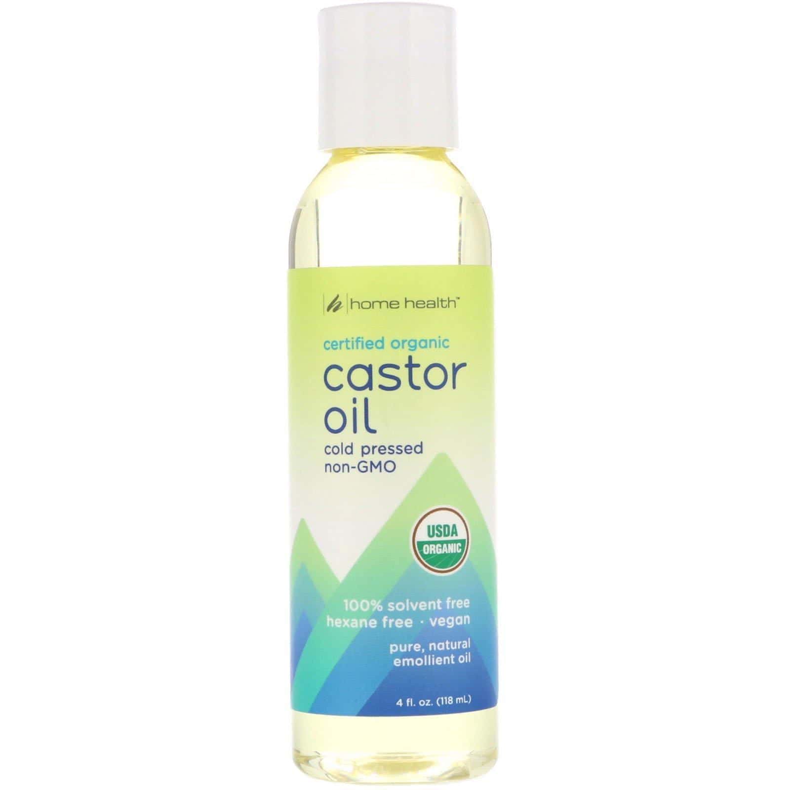 Home Health, Aceite de ricino orgánico, 4 fl oz (118 ml)