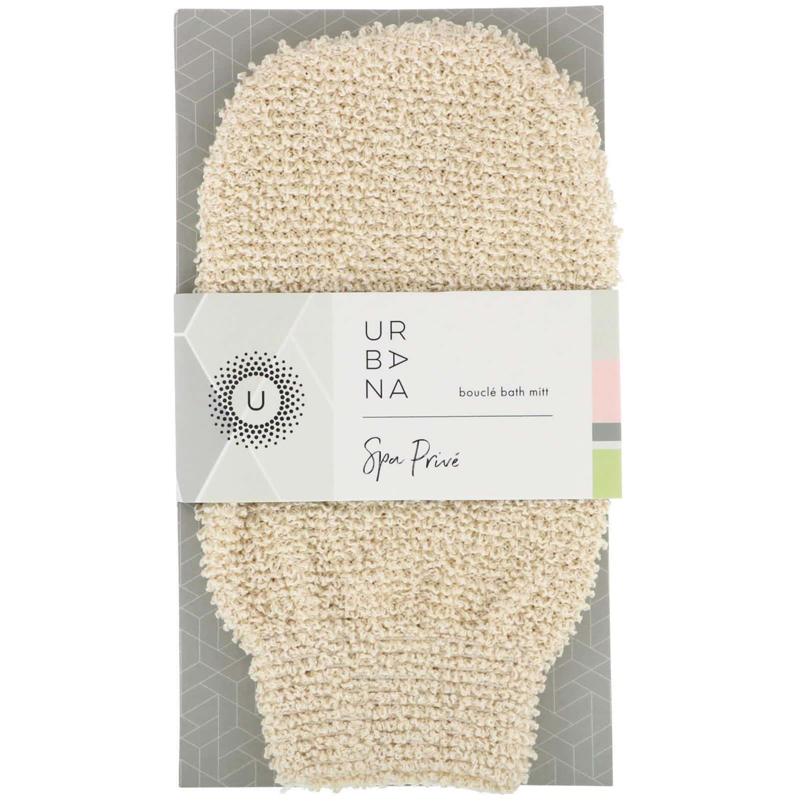 European Soaps, Urbana, Spa Prive, Guante de bouclé para baño, 1 guante para baño