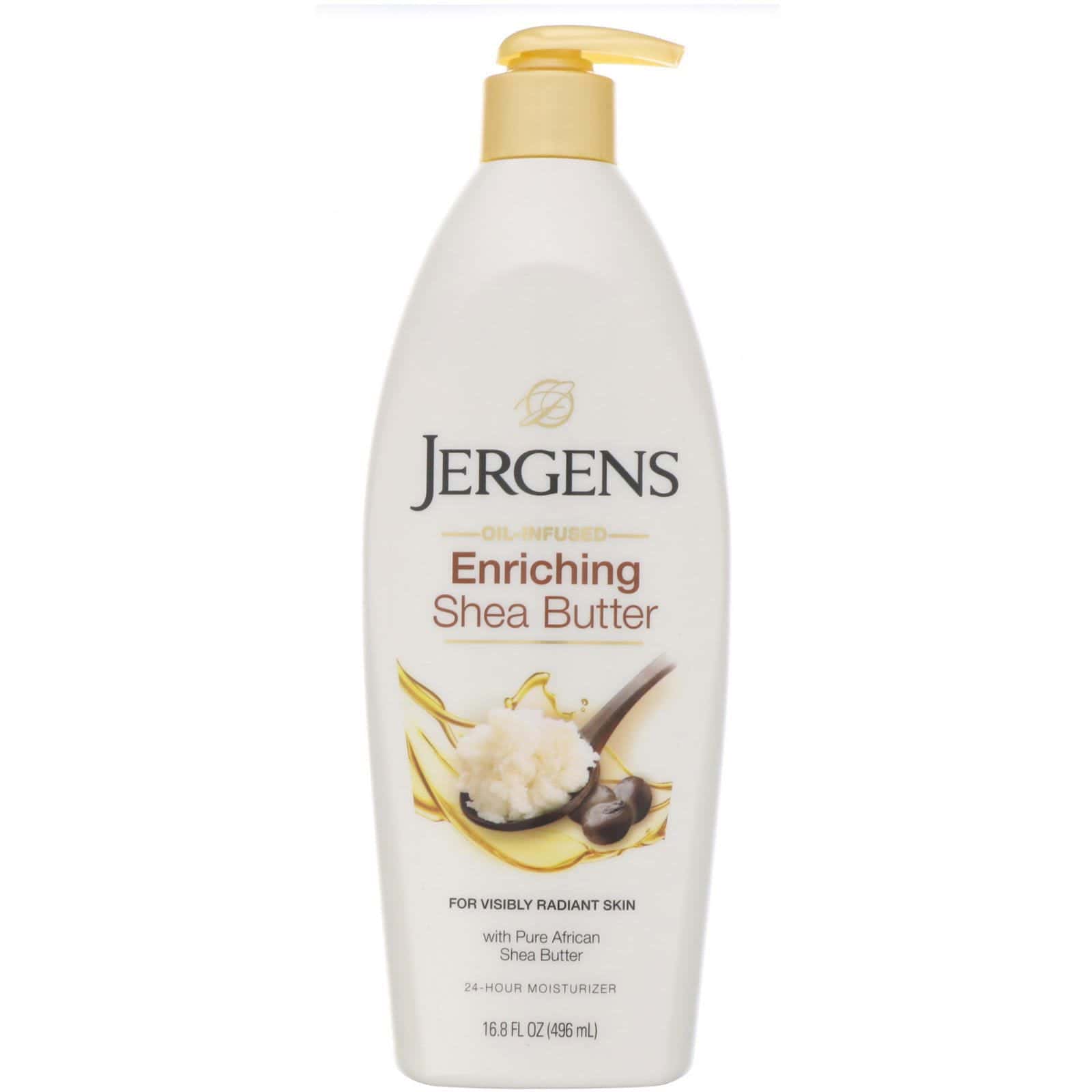 Jergens, Humectante enriquecedor con manteca de karité, Con aceite, 496 ml (16,8 oz. líq.)
