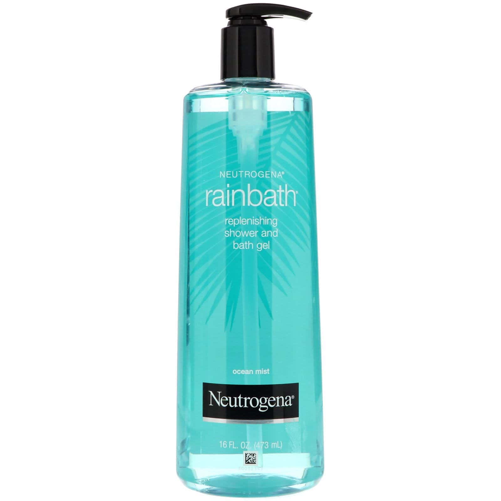 Neutrogena, Lluvia para el baño, gel de ducha para reponerse, rocío del océano, 16 fl. oz. (473 ml.)
