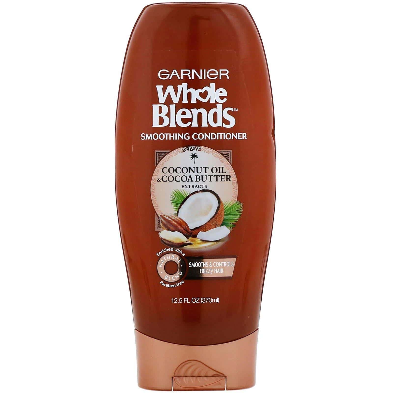 Garnier, Whole Blends, Acondicionador suavizante, Aceite de coco y manteca de cacao, 370 ml (12,5 oz. líq.)
