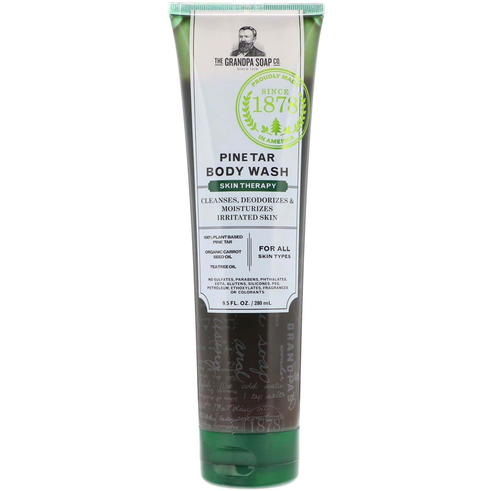 Grandpa's, Jabón líquido de alquitrán de pino, terapia de la piel, 280 ml (9,5 oz líq.)
