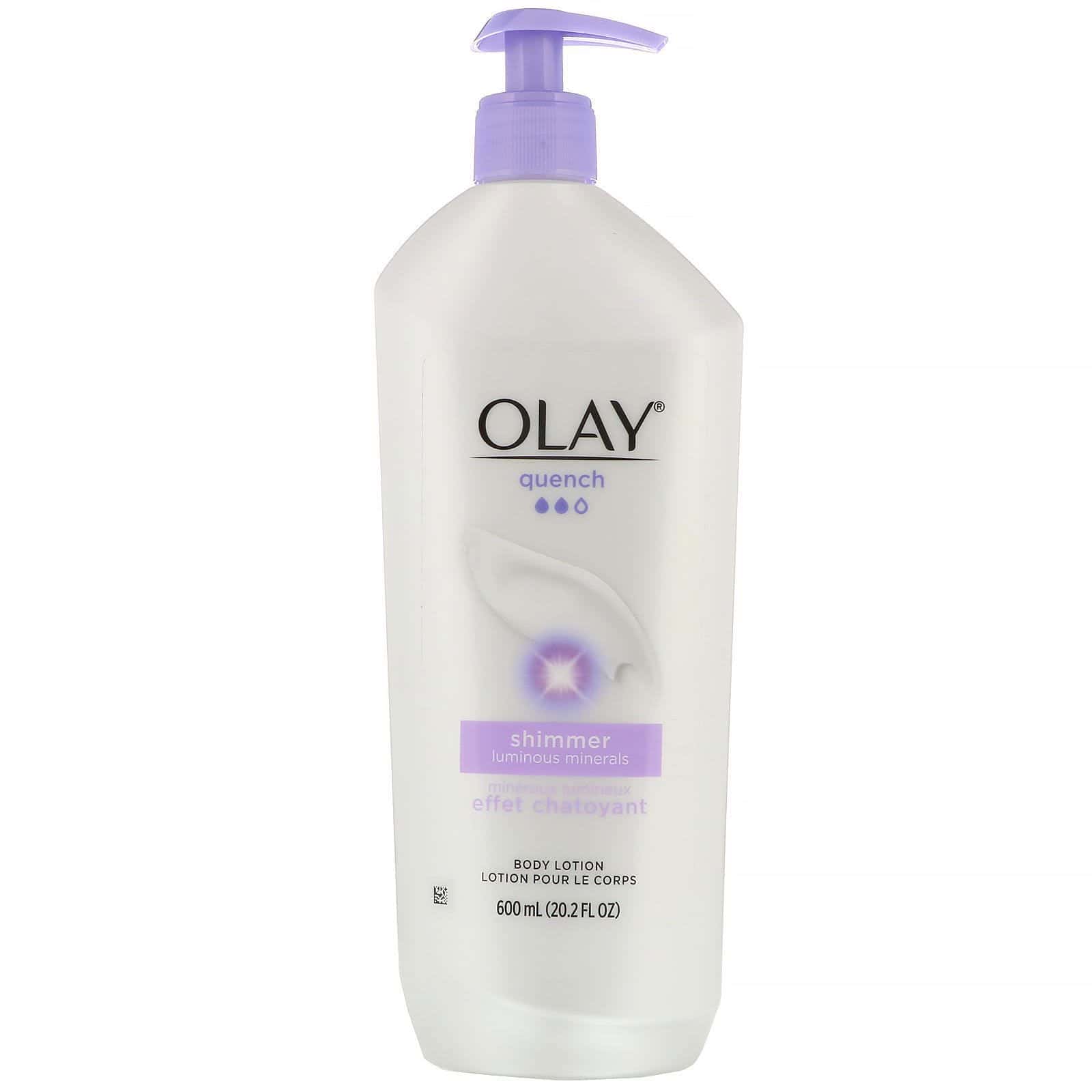 Olay, Quench, Loción corporal con brillo, 600 ml (20,2 oz. líq.)