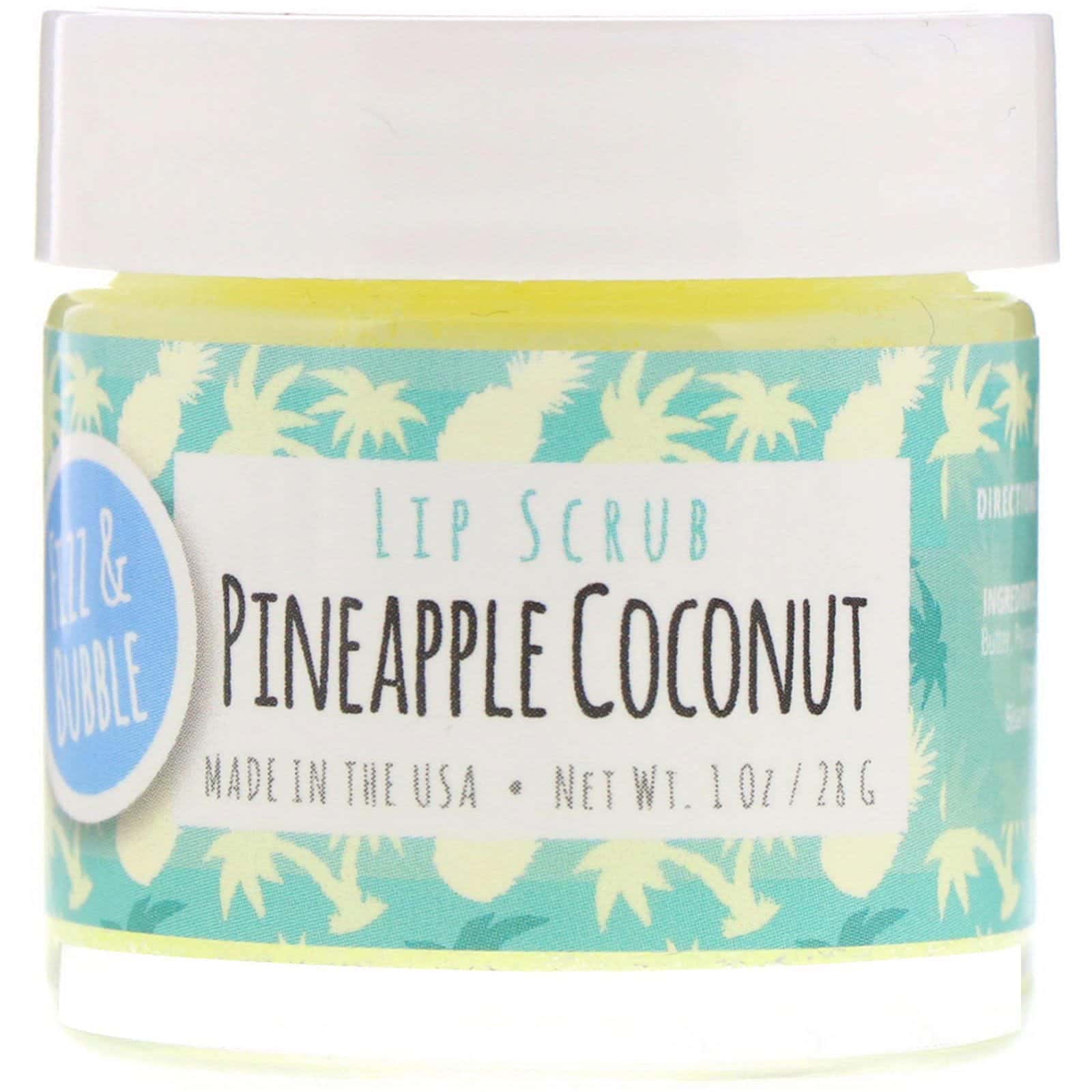 Fizz & Bubble, Exfoliante labial, Piña y coco, 28 g (1 oz)
