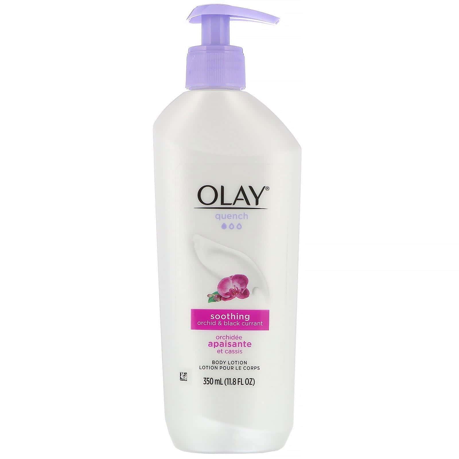 Olay, Quench, Loción corporal suavizante, Orquídeas y grosella negra, 350 ml (11,8 oz. líq.)