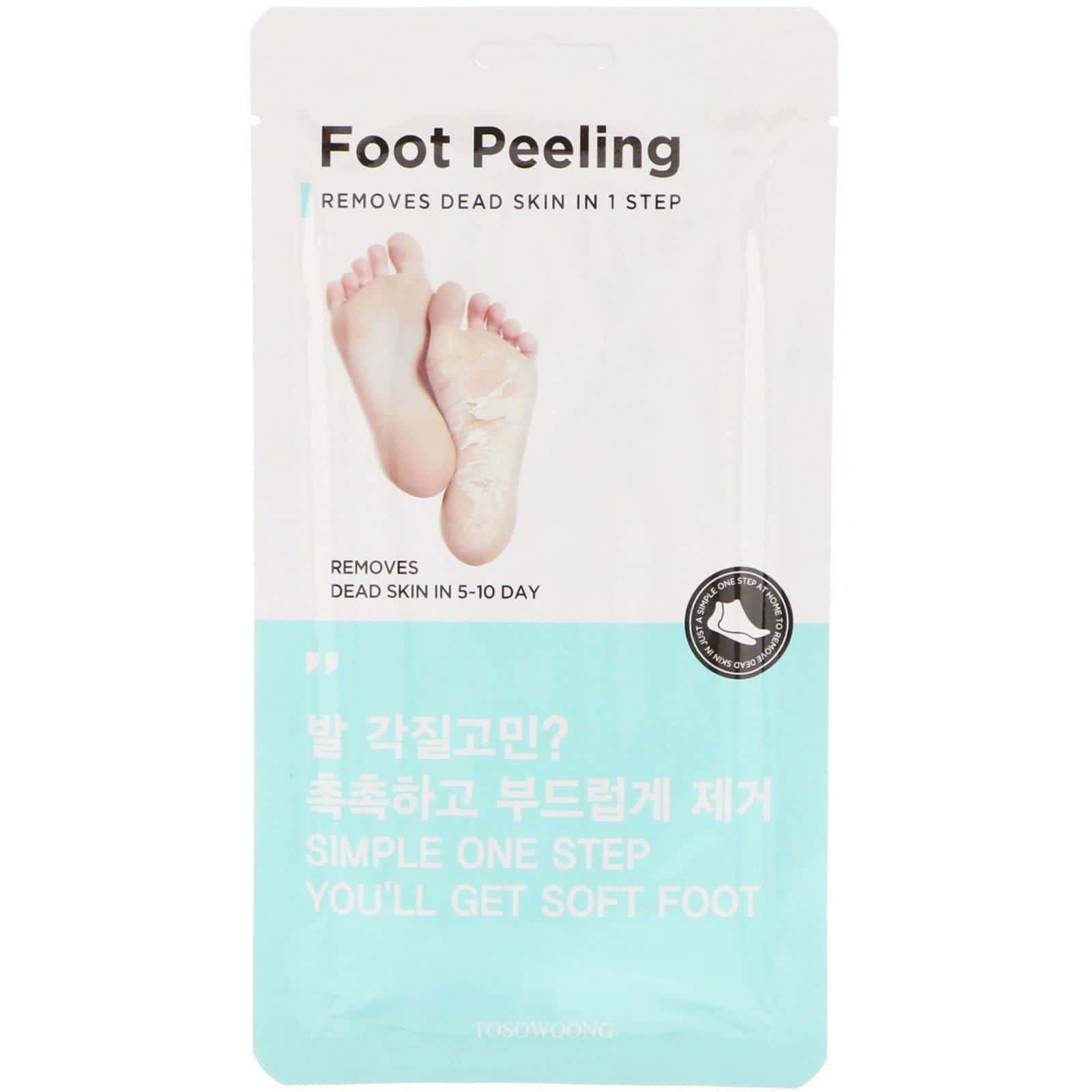 Tosowoong, Exfoliante para pies, tamaño regular, 2 piezas, 20 g caad una
