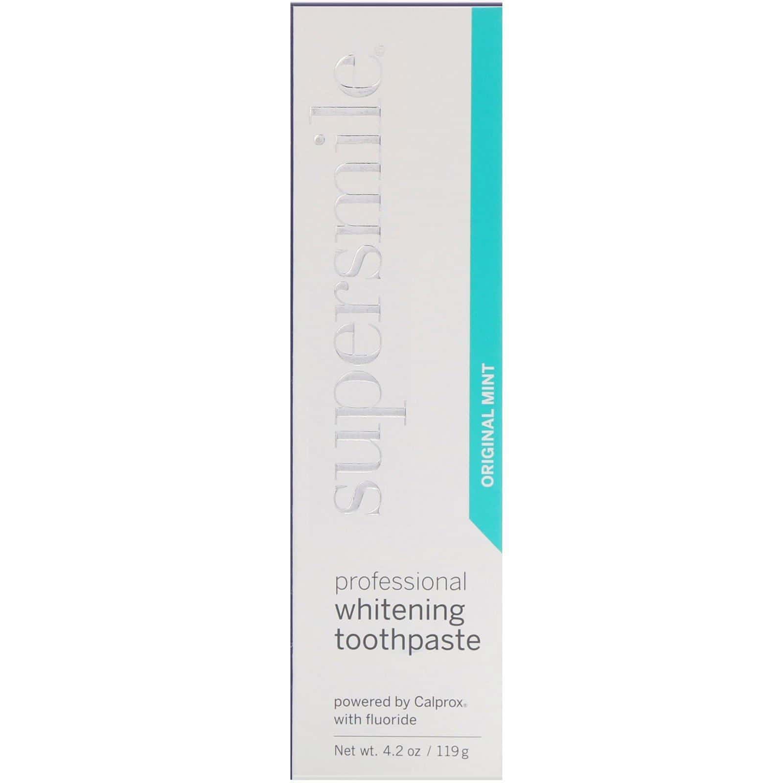 Supersmile, Pasta dental blanqueadora profesional, Menta original, 119 g (4,2 oz)