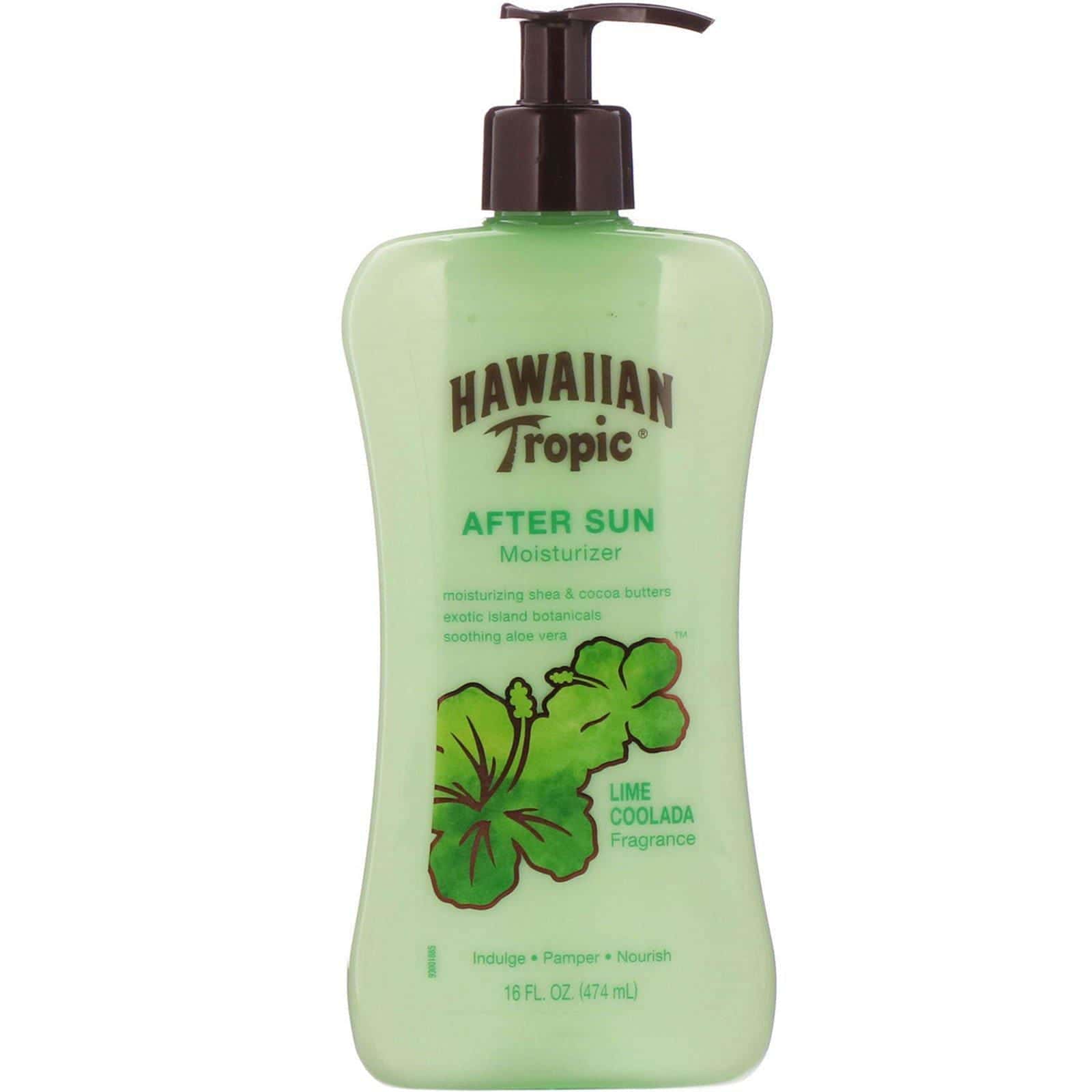 Hawaiian Tropic, Humectante para después del sol, Lima colada, 474 ml (16 oz. líq.)