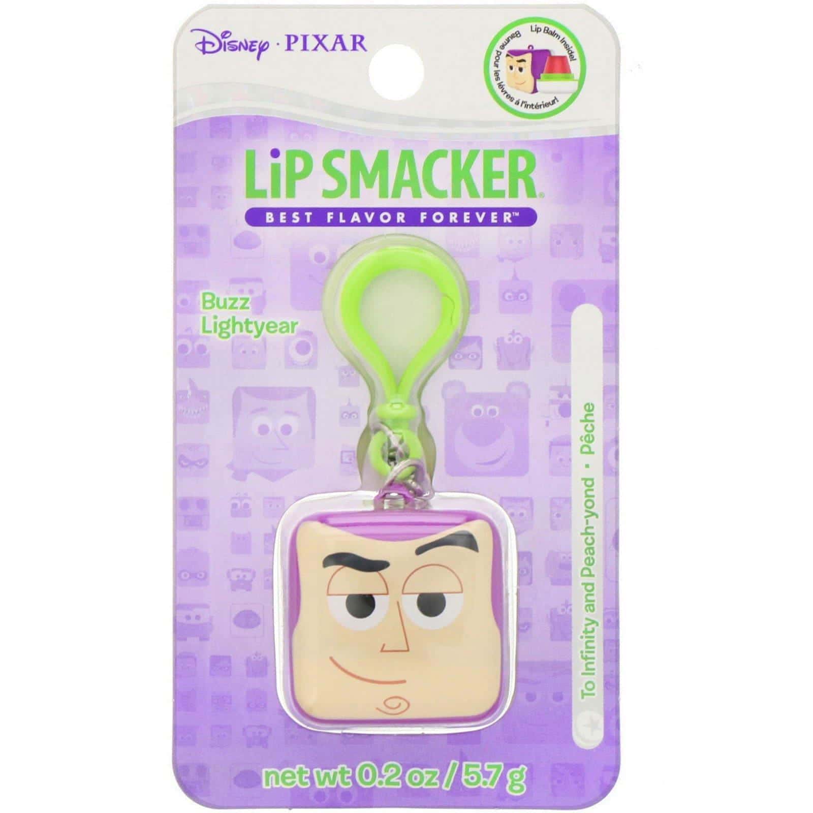 Lip Smacker, Bálsamo para labios Pixar, en forma de cubo, de Buzz Lightyear, sabor melocotón, 5,7 g (0,2 oz)